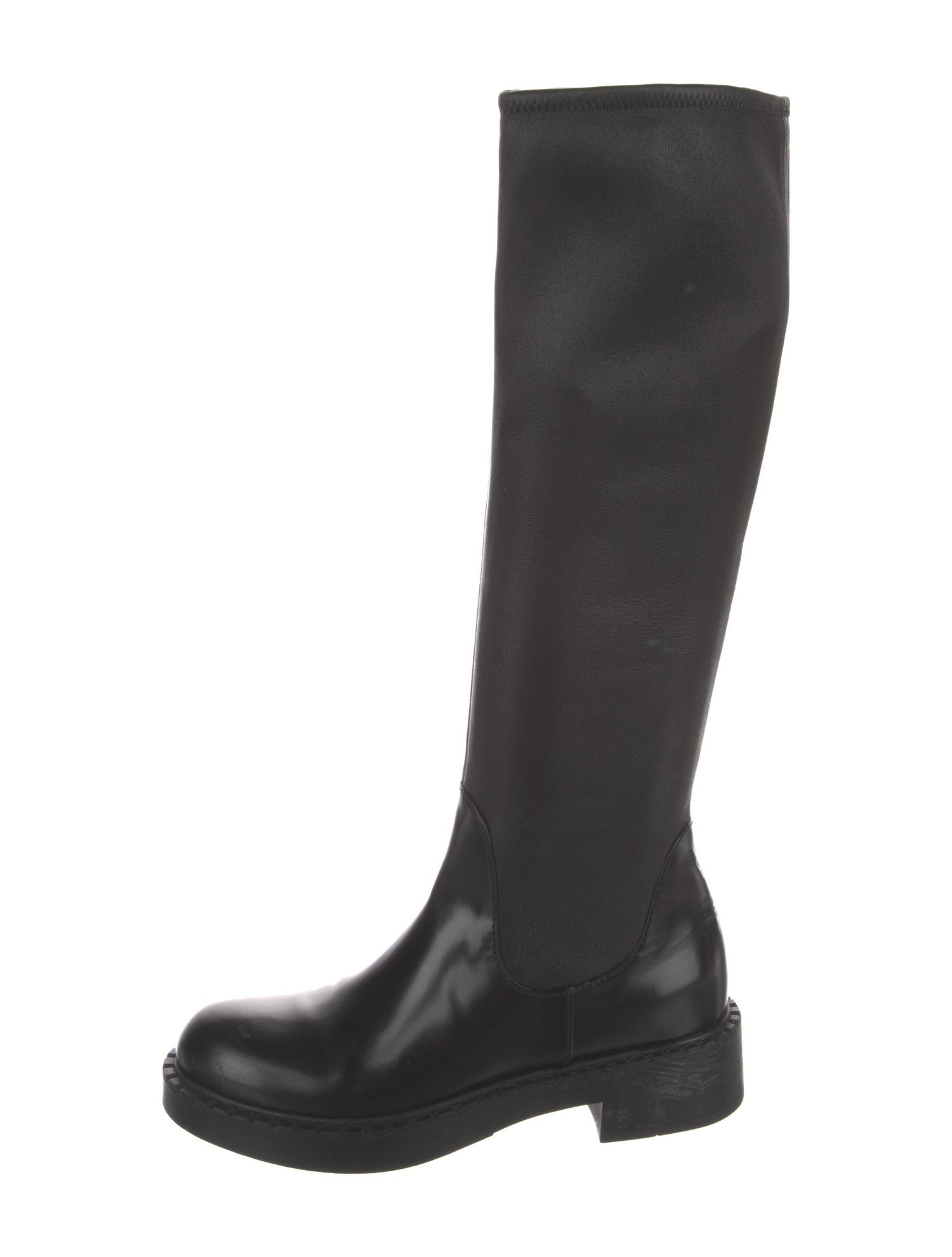 Prada Leather Riding Boots