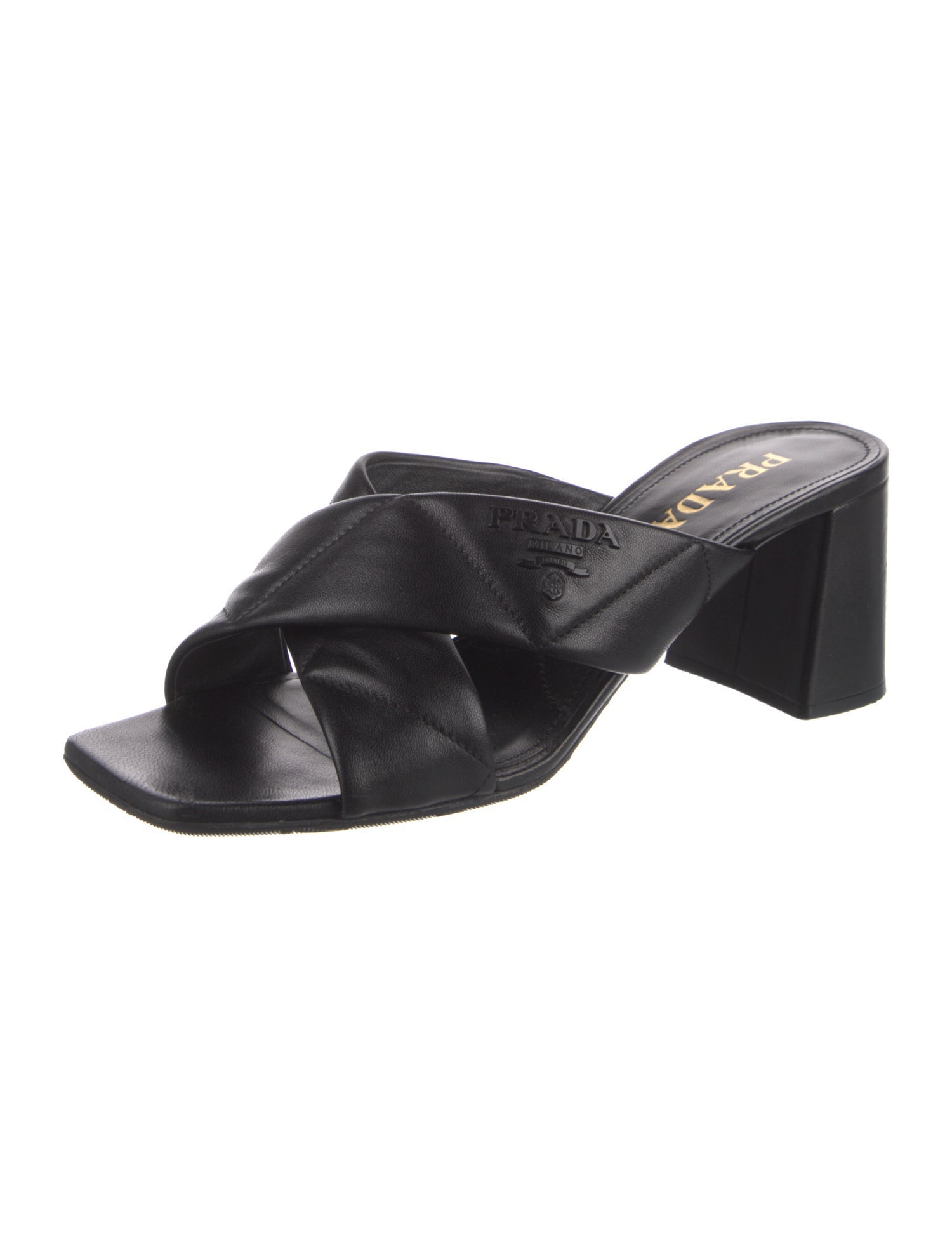 Prada Leather Slides