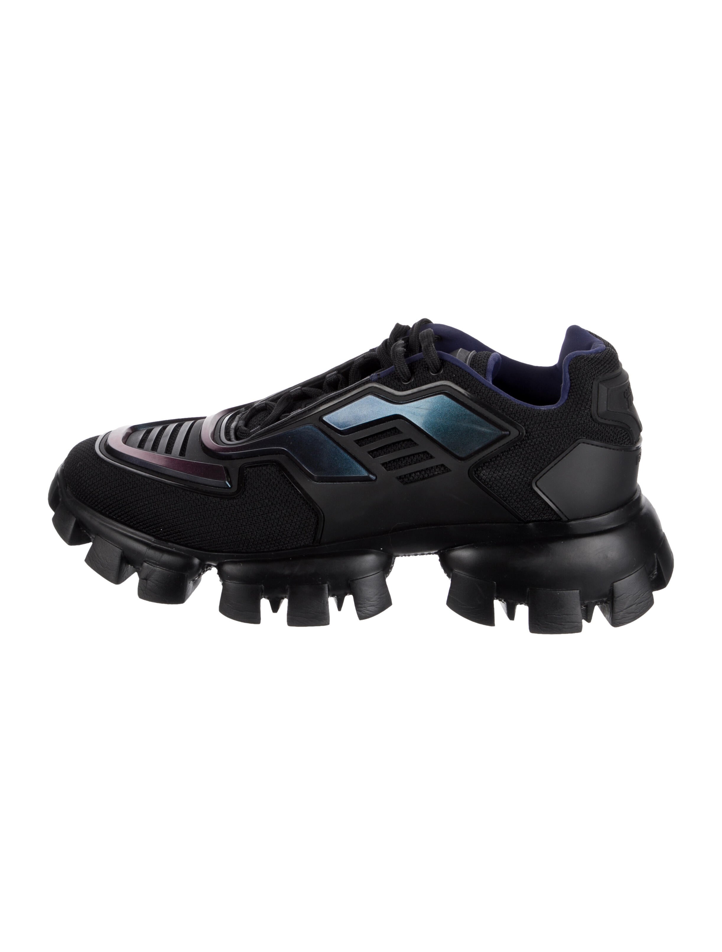 Prada Mesh Printed Athletic Sneakers