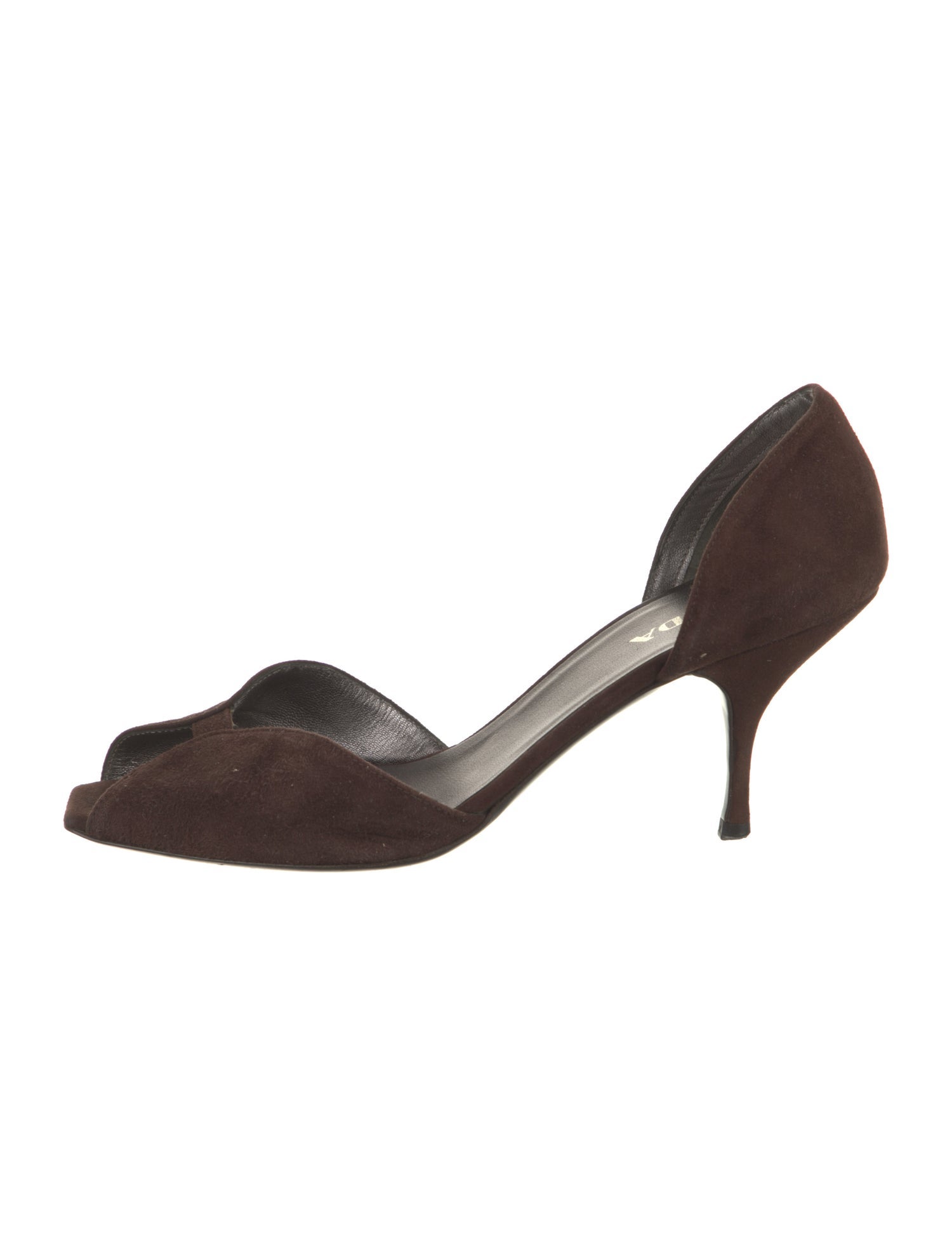 Prada Suede D'Orsay Pumps