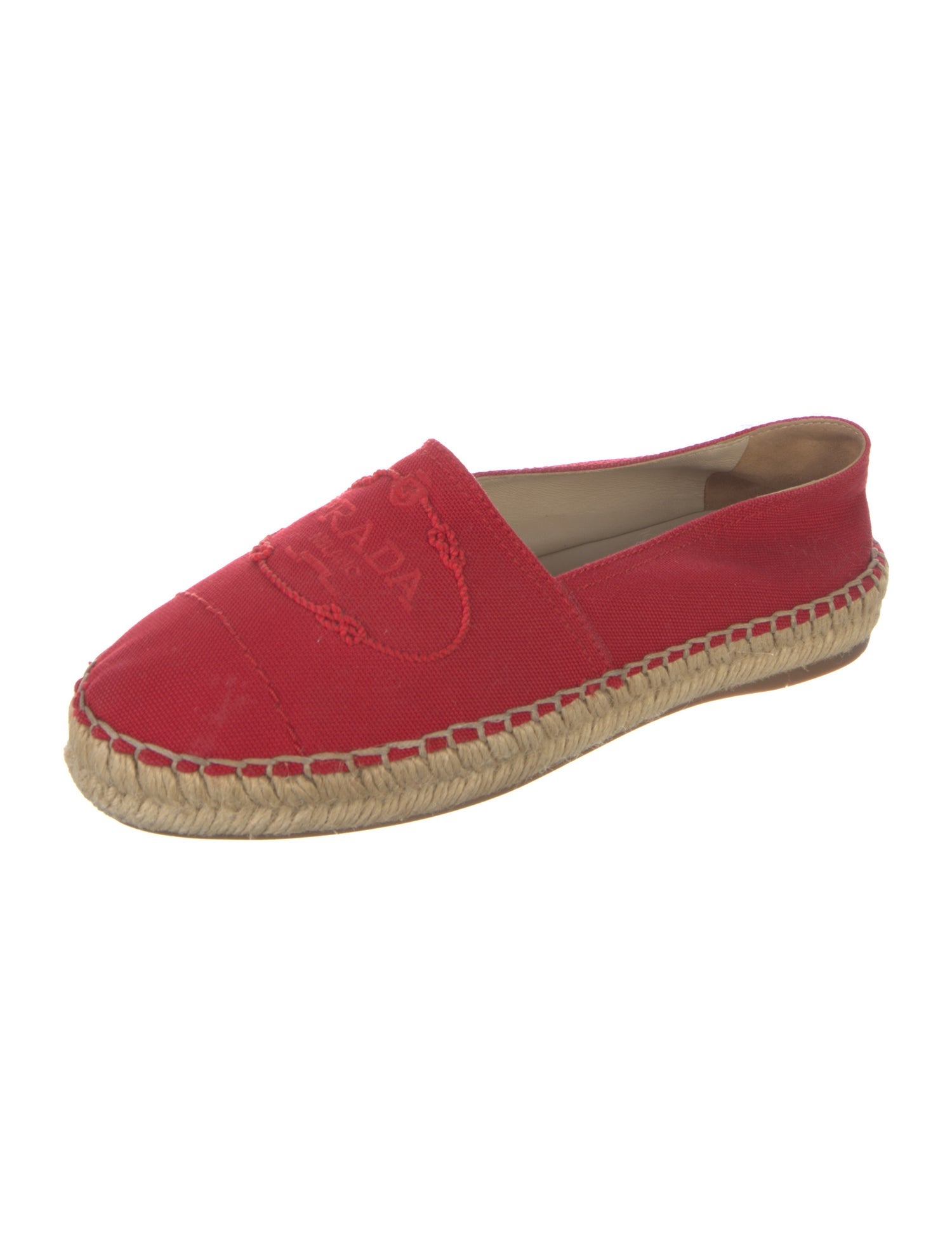 Prada Canvas Braided Accents Espadrilles