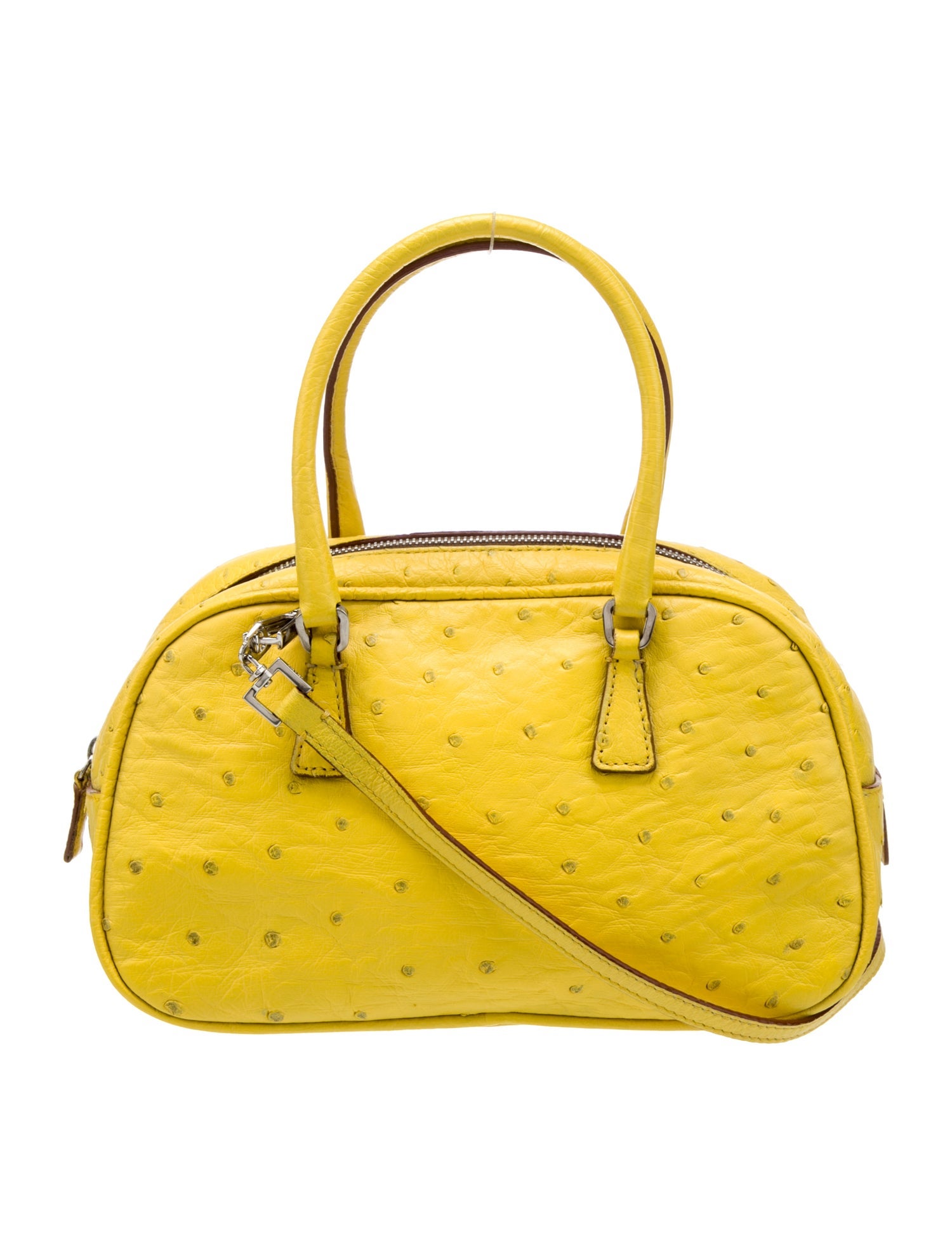 Prada Ostrich Bauletto Mini