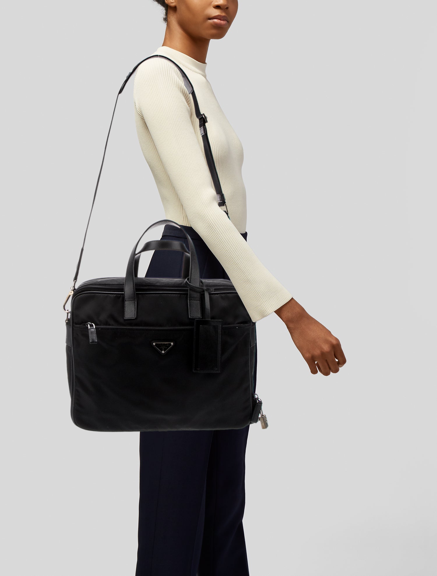 Prada Saffiano Leather Briefcase
