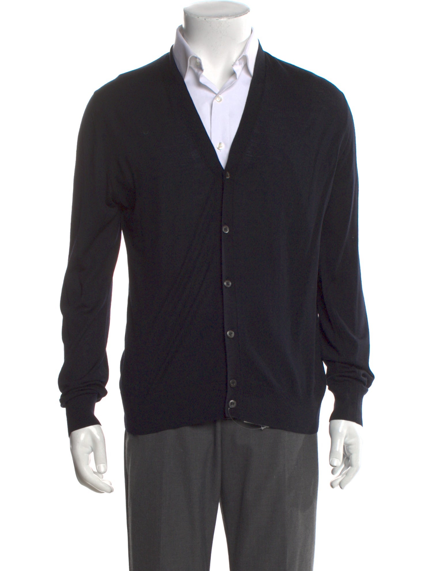 Prada Late 2000's - Early 2010's V-Neck Cardigan
