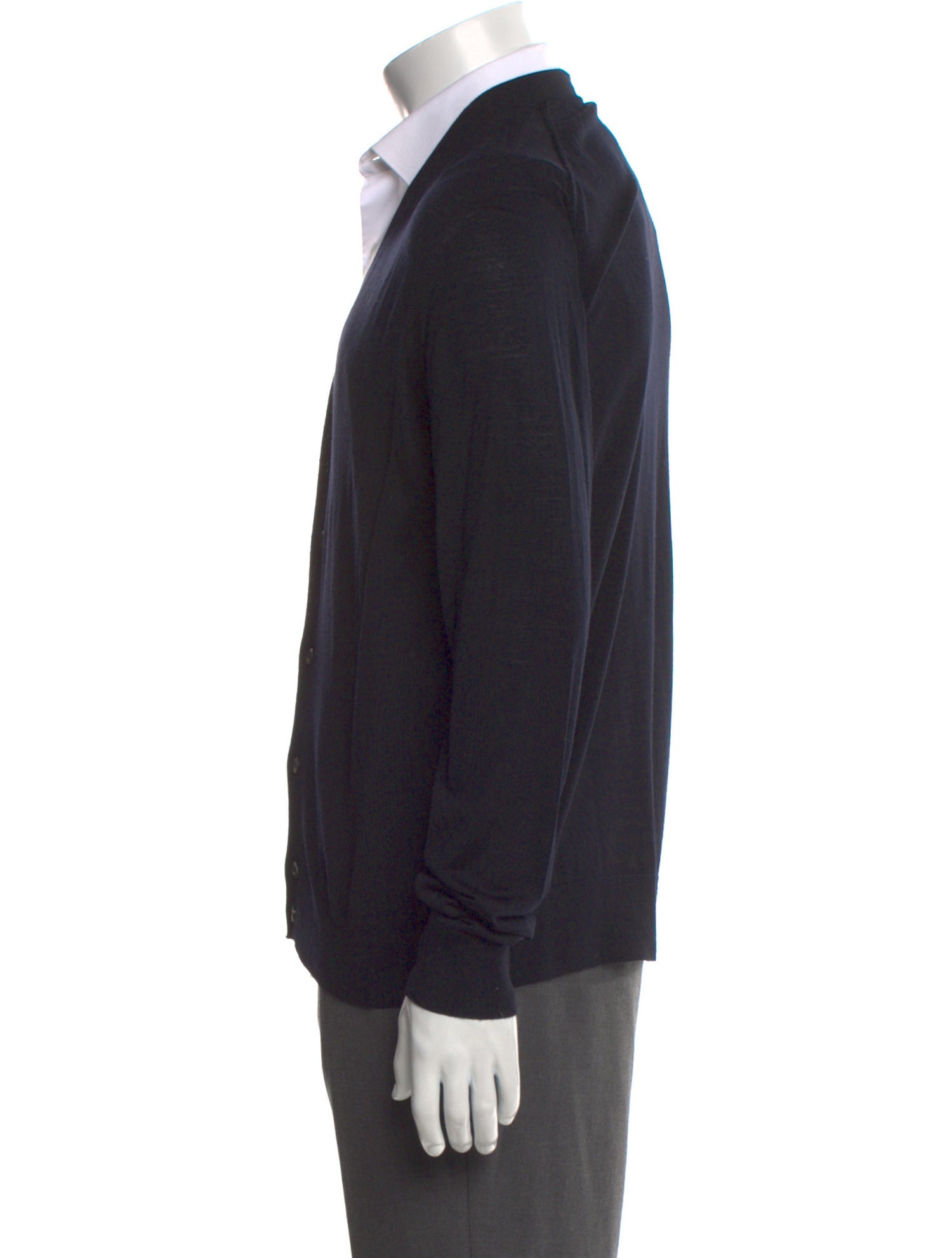 Prada Late 2000's - Early 2010's V-Neck Cardigan