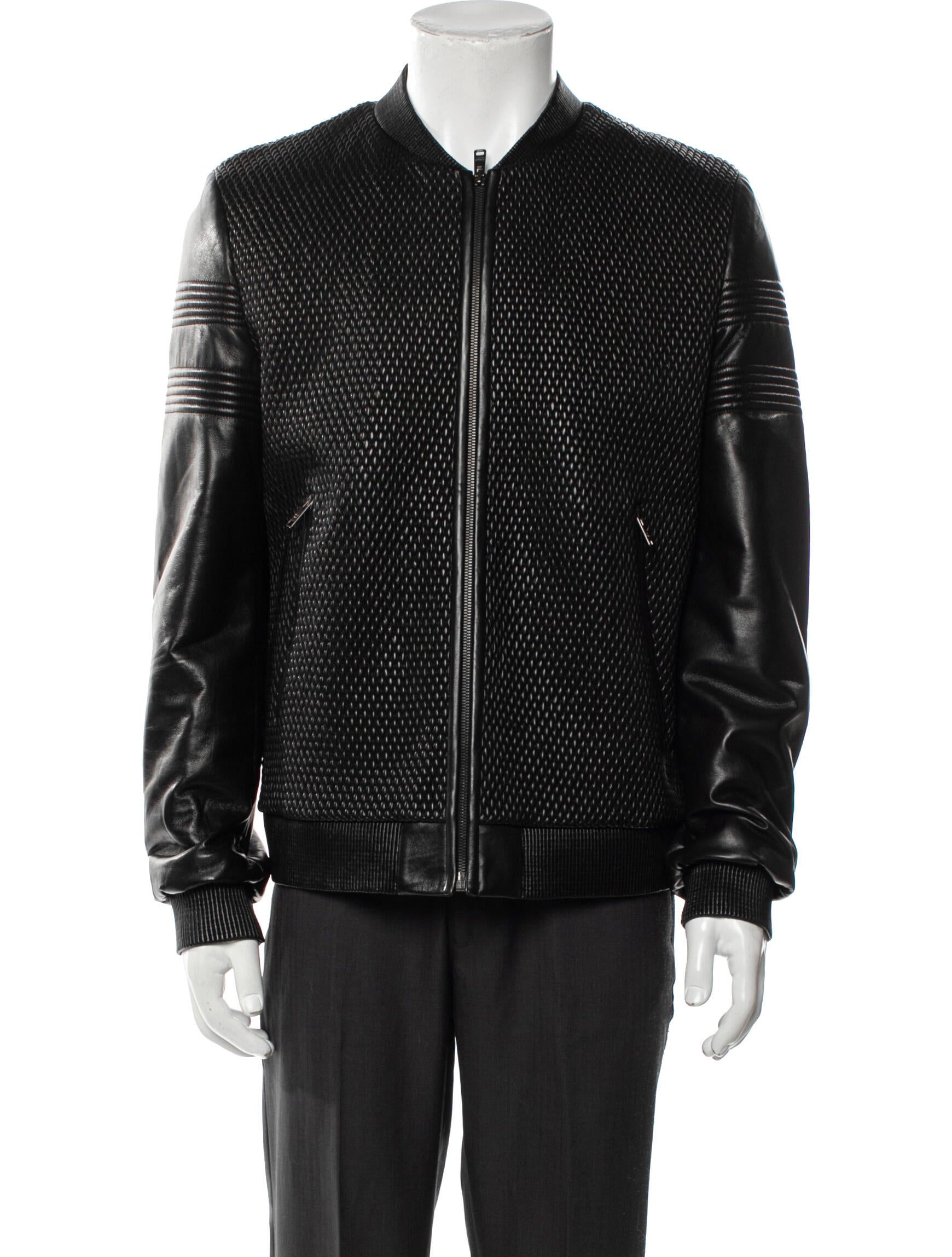 Prada 2016 Lamb Leather Moto Jacket