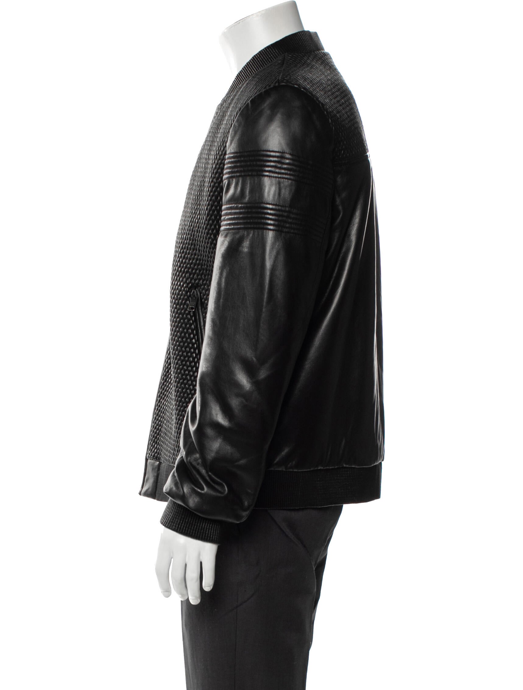 Prada 2016 Lamb Leather Moto Jacket