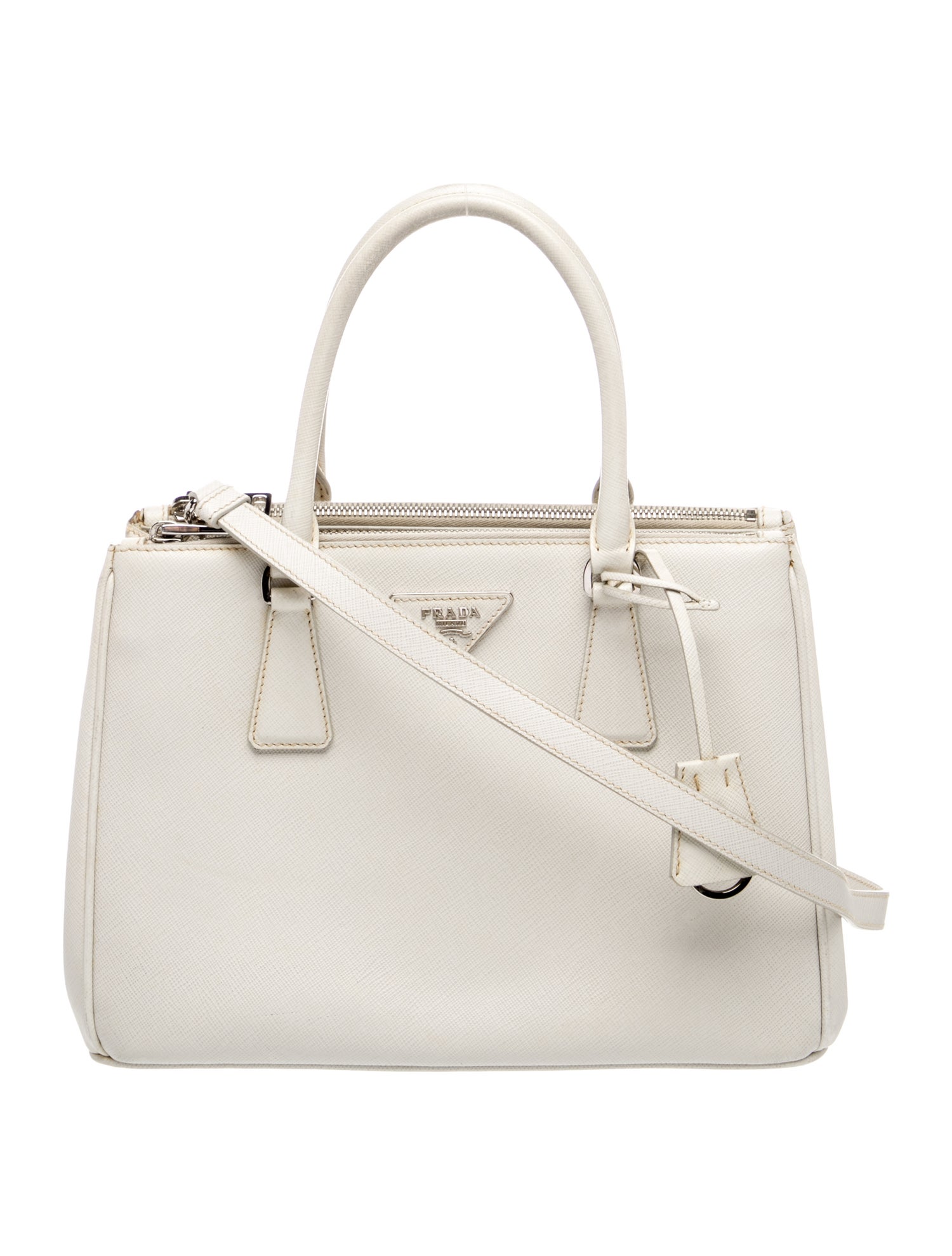 Prada Saffiano Leather Galleria Double Zip