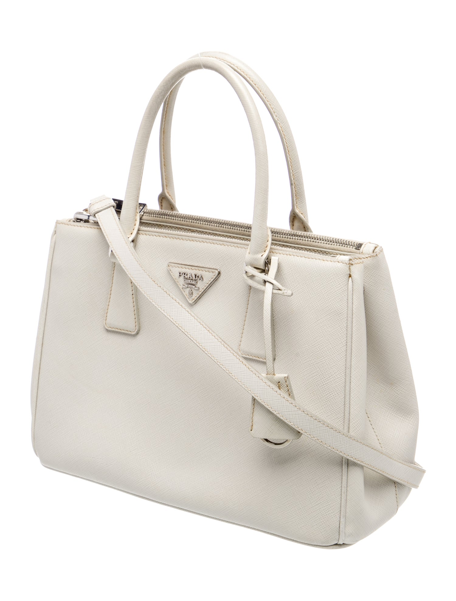 Prada Saffiano Leather Galleria Double Zip