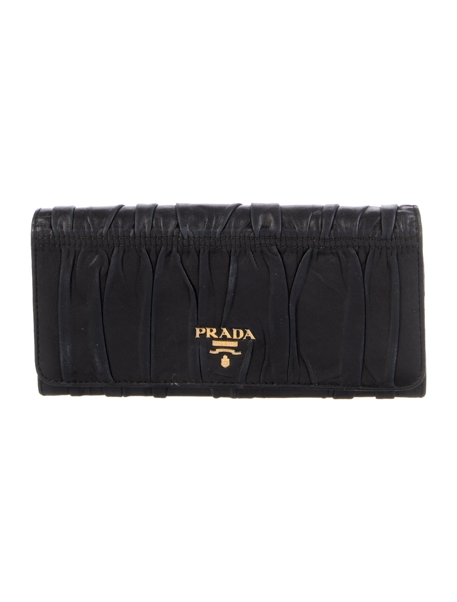 Prada Nappa Gaufre Leather Continental Wallet