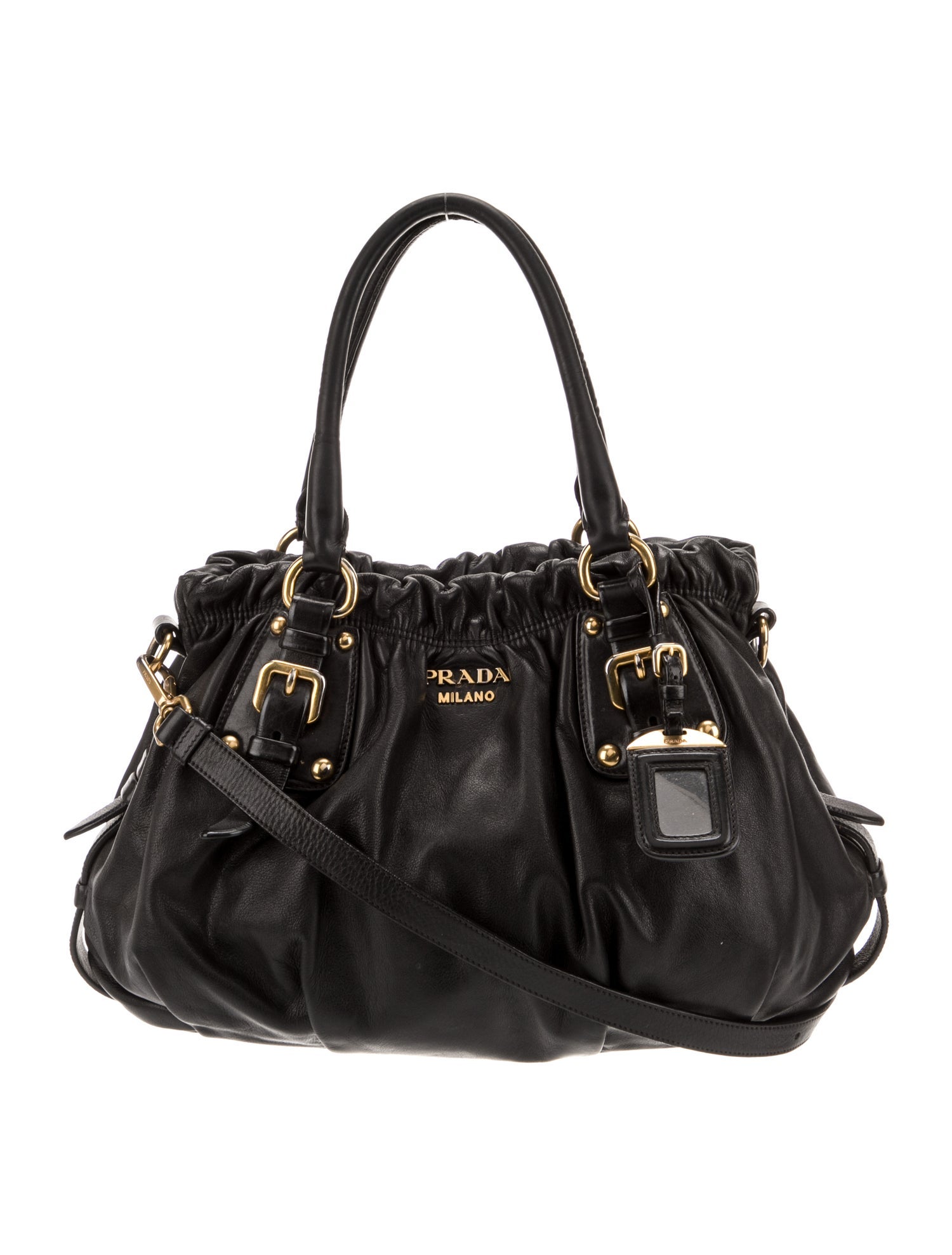 Prada Vitello Daino Leather Shoulder Bag
