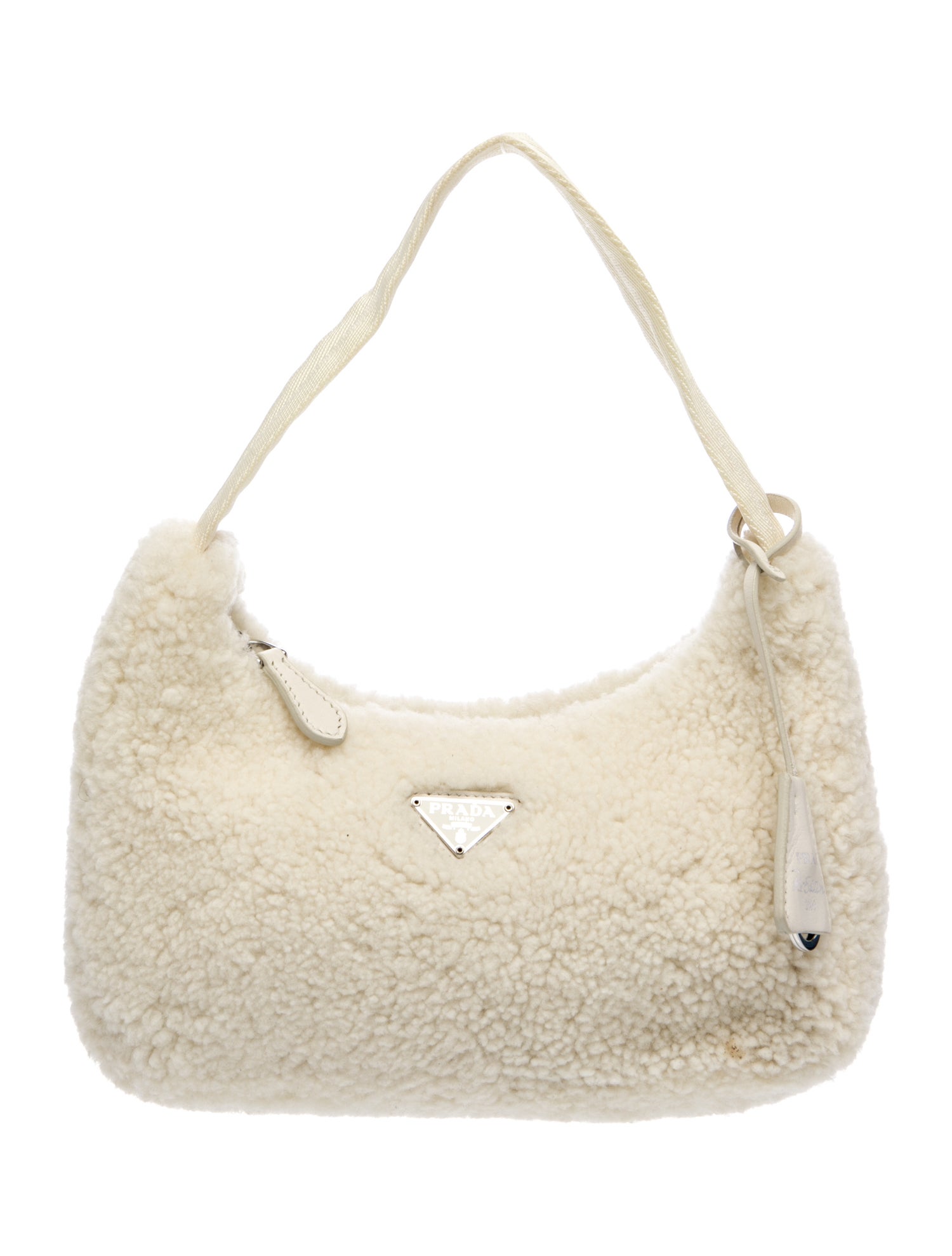 Prada Enameled Metal Triangle Re-Edition 2000