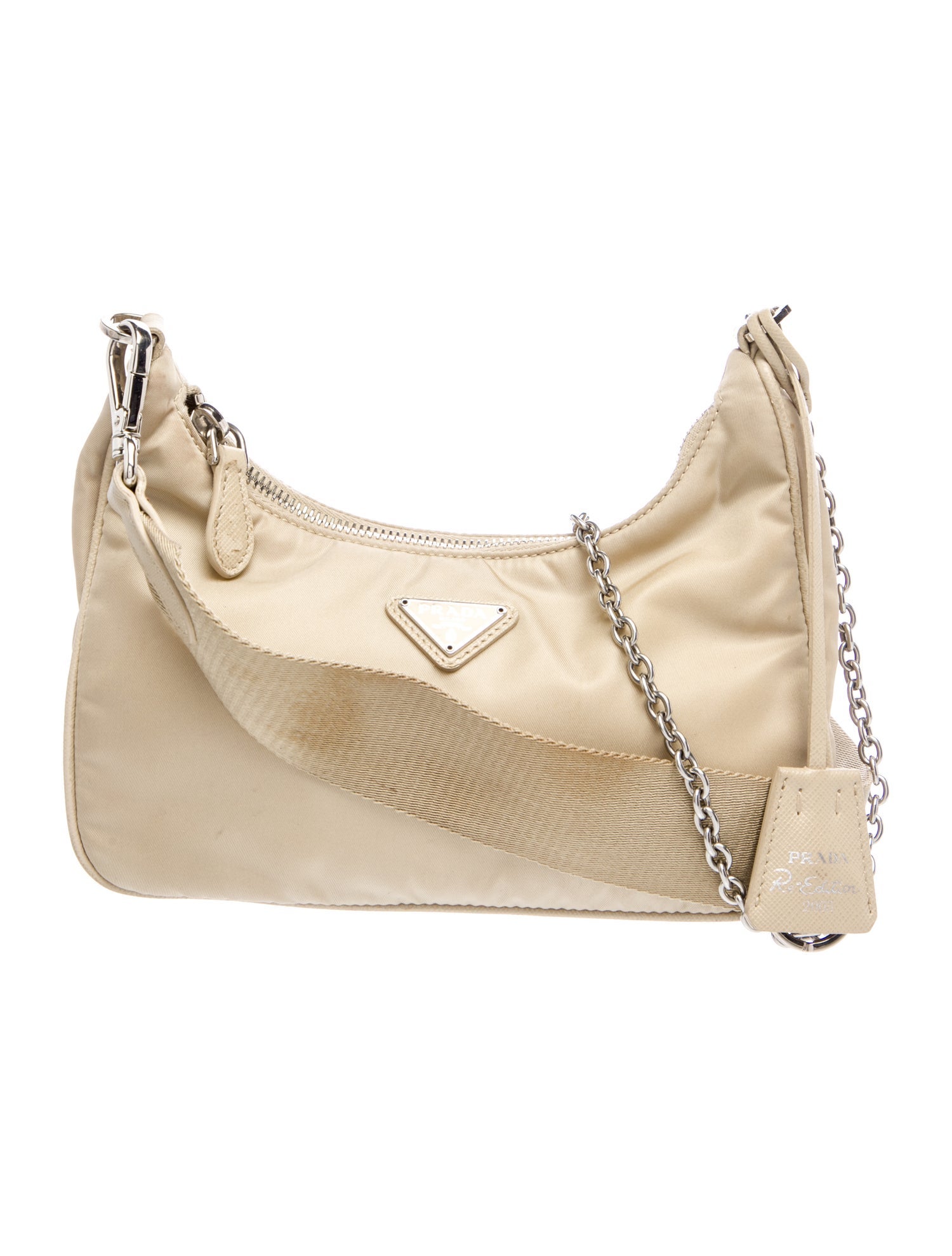 Prada Enameled Metal Triangle Re-Edition 2005