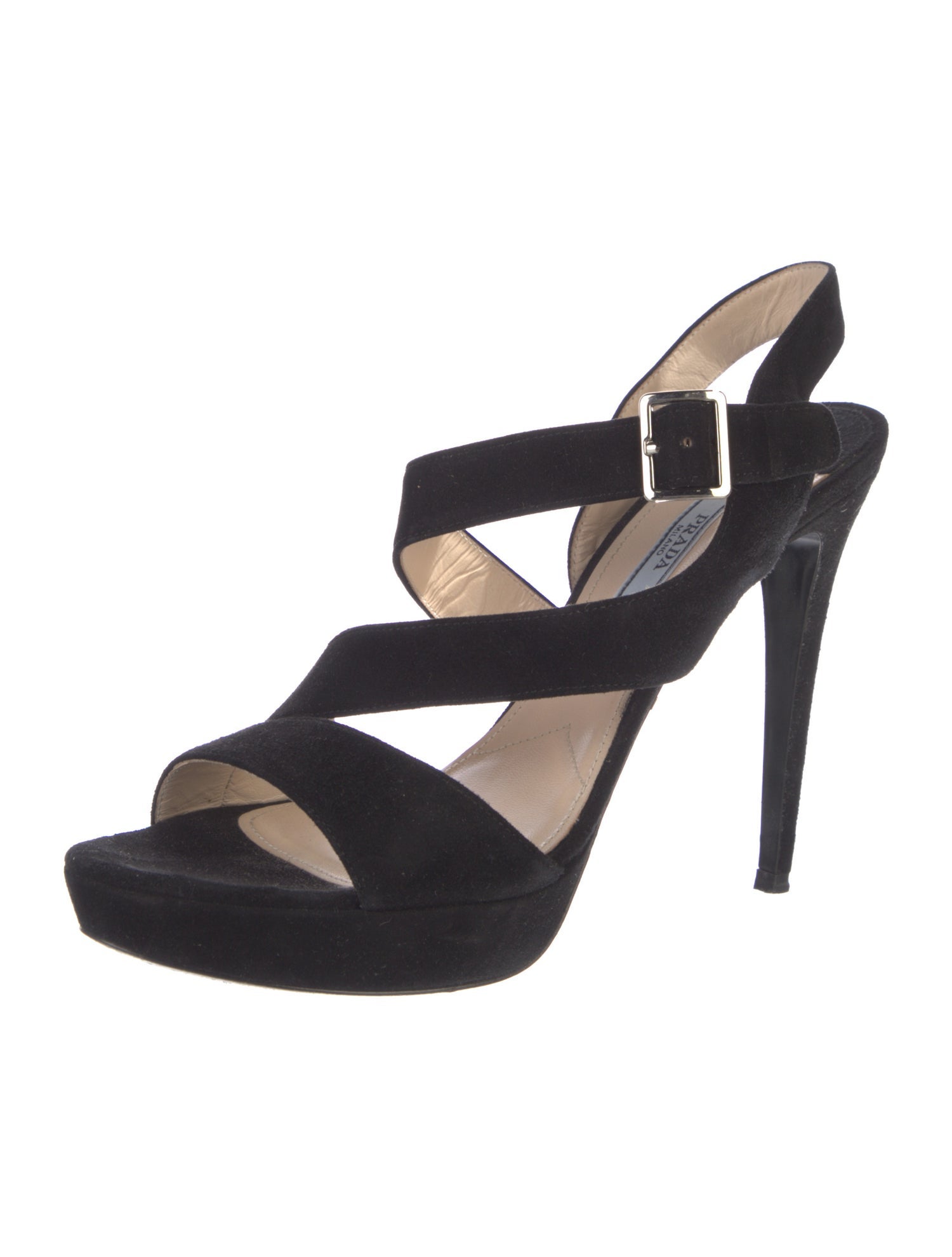 Prada Suede Slingback Sandals