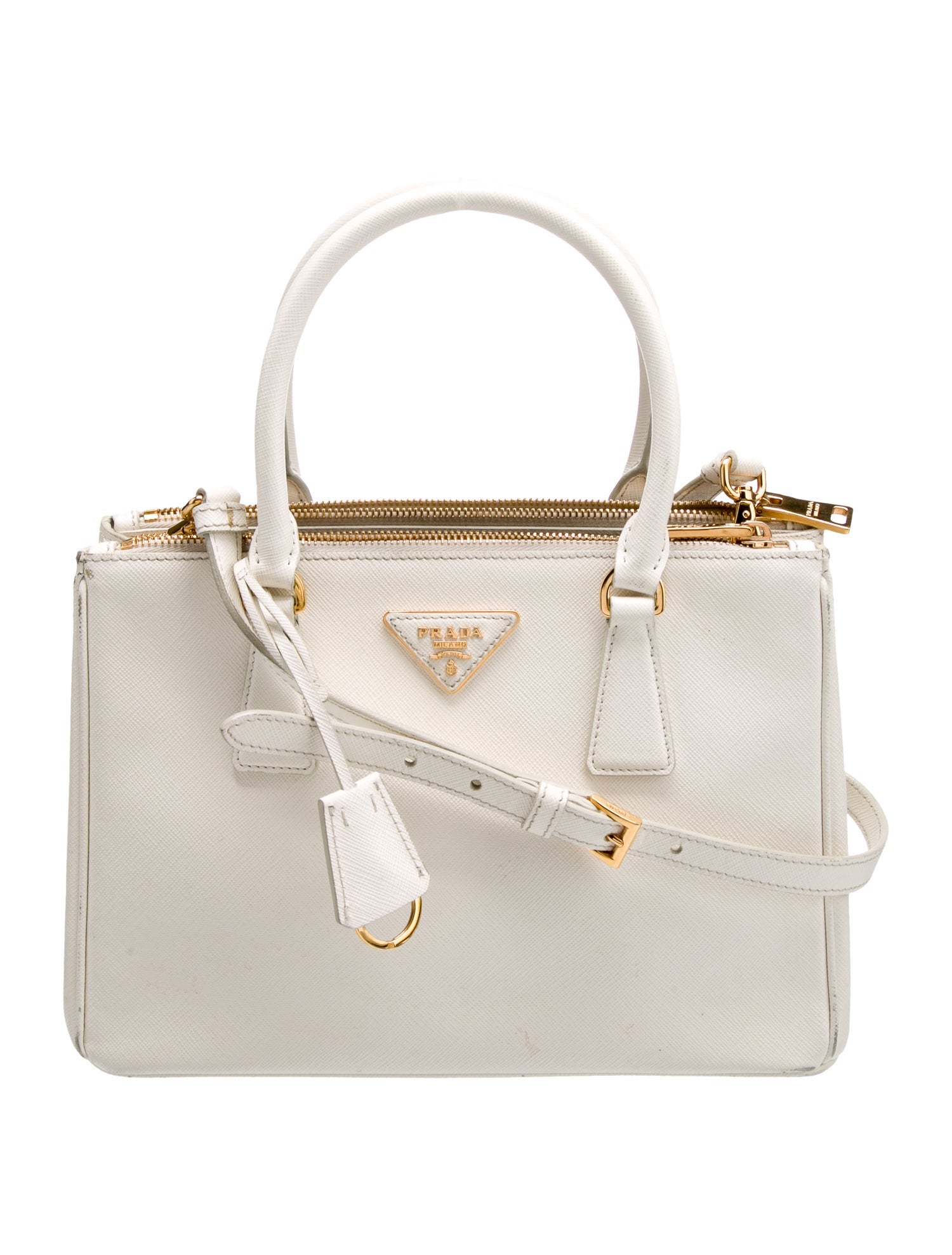 Prada Saffiano Lux Leather Galleria Double Zip Medium
