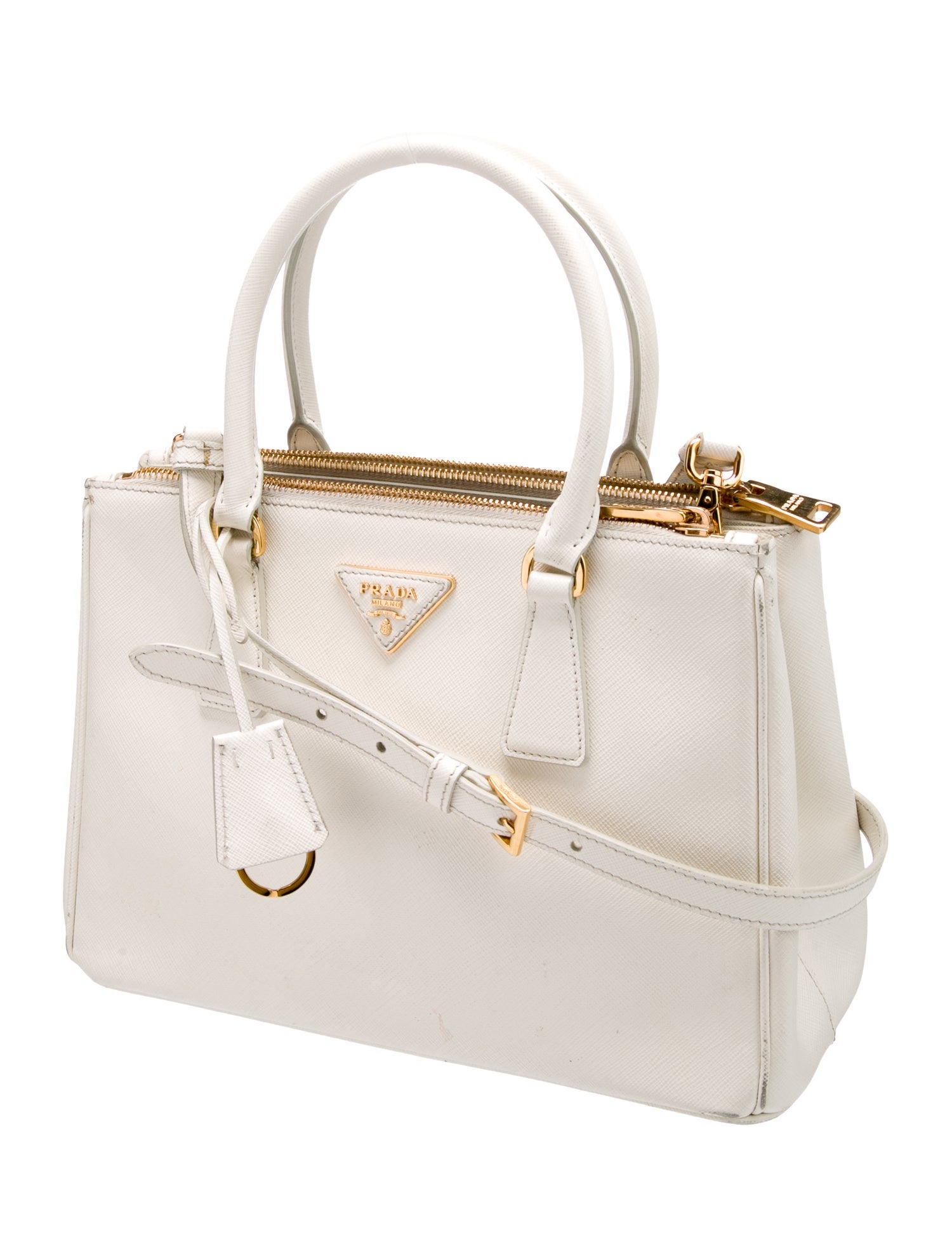 Prada Saffiano Lux Leather Galleria Double Zip Medium