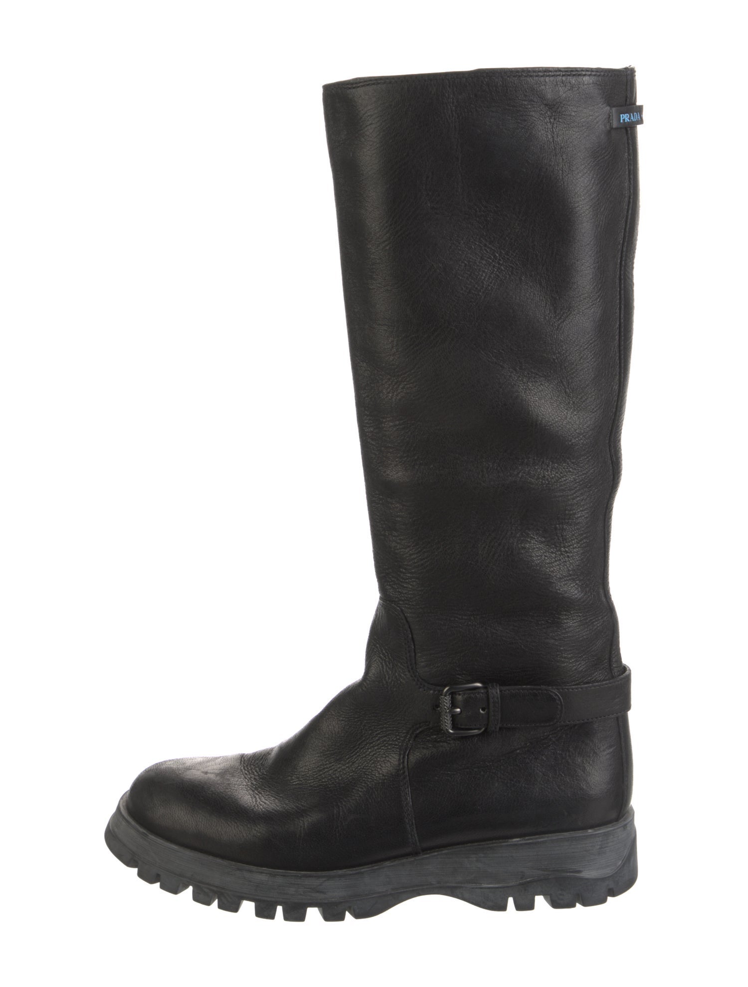 Prada Leather Riding Boots