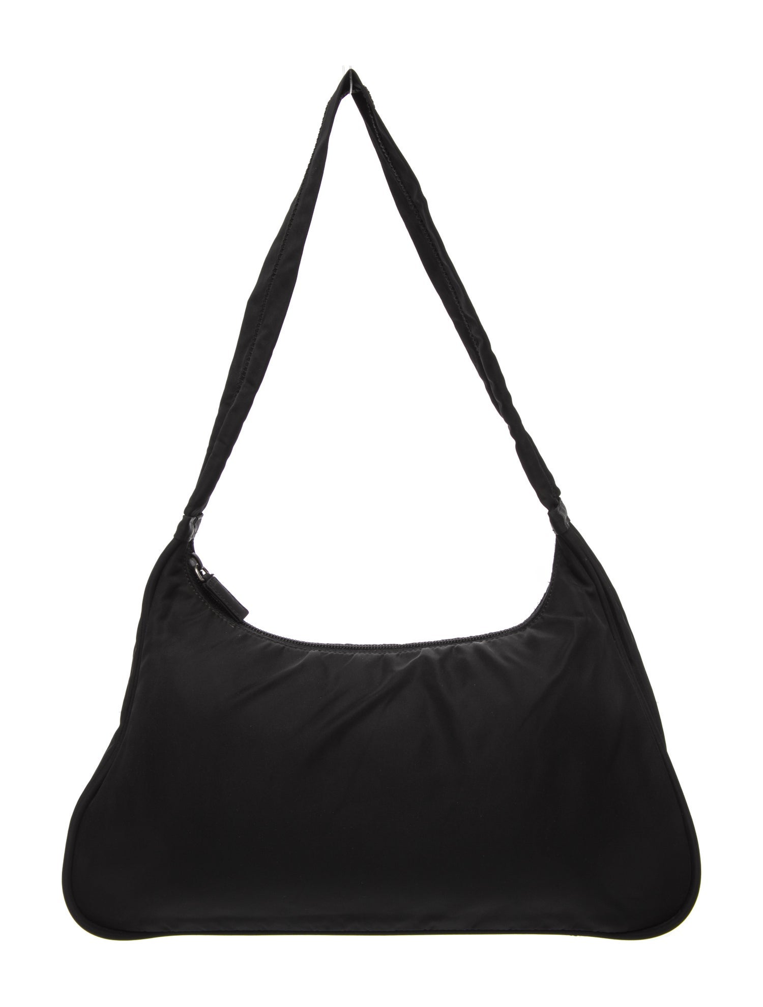 Prada Enameled Metal Triangle Shoulder Bag