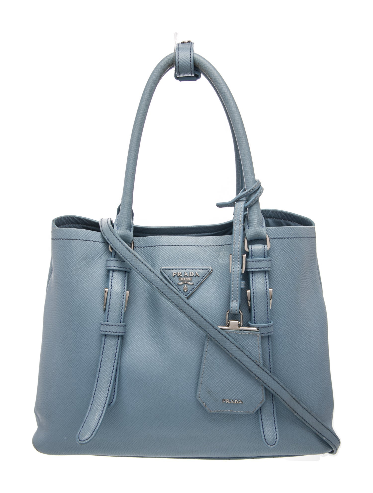 Prada Saffiano Cuir Leather Galleria Double Zip Small