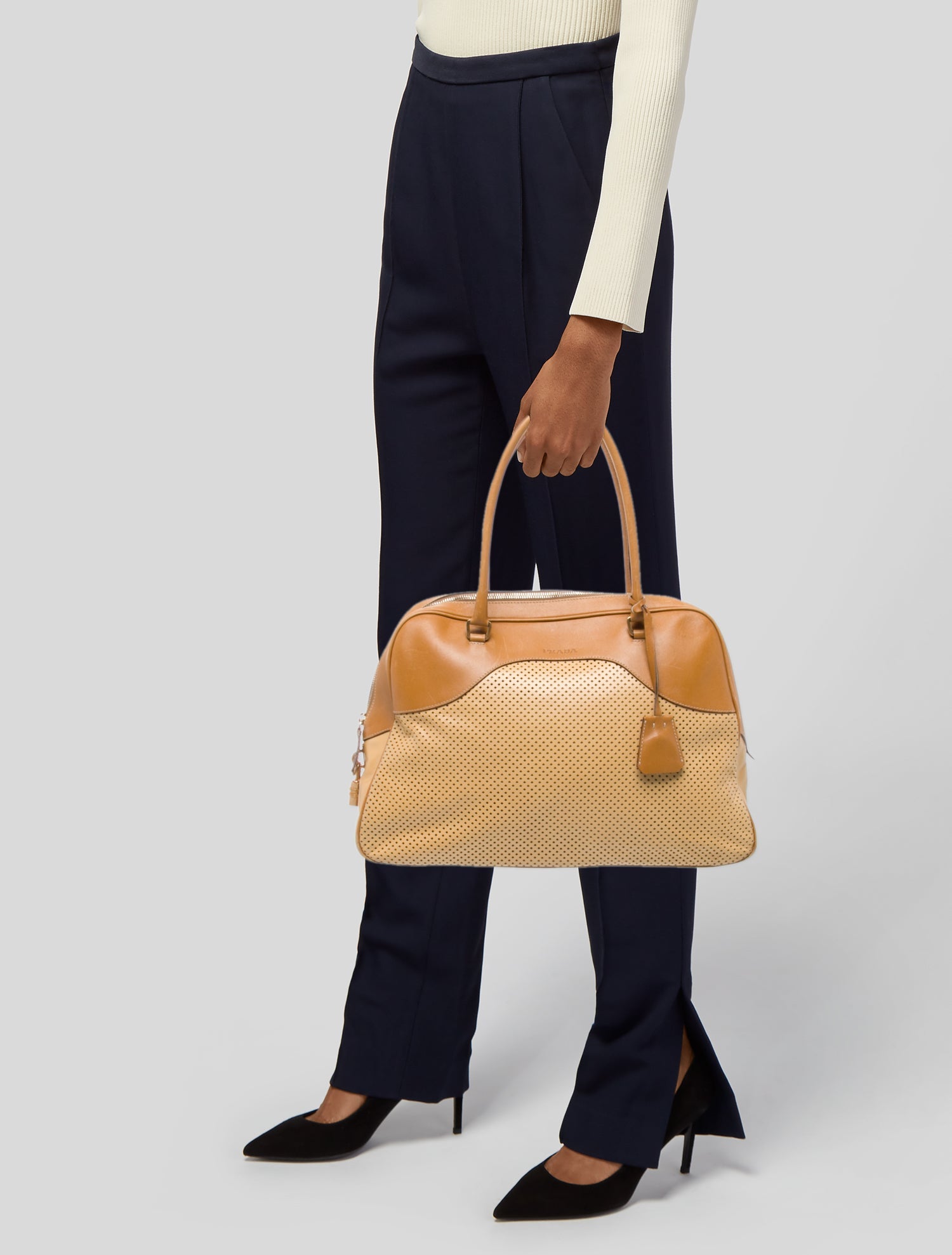 Prada Saffiano Leather Bauletto