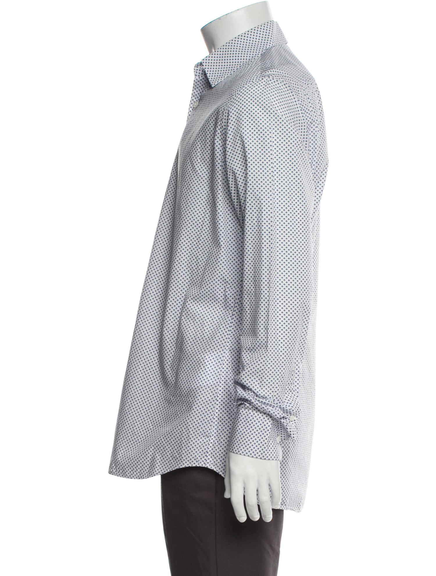Prada 2014 Polka Dot Print Dress Shirt