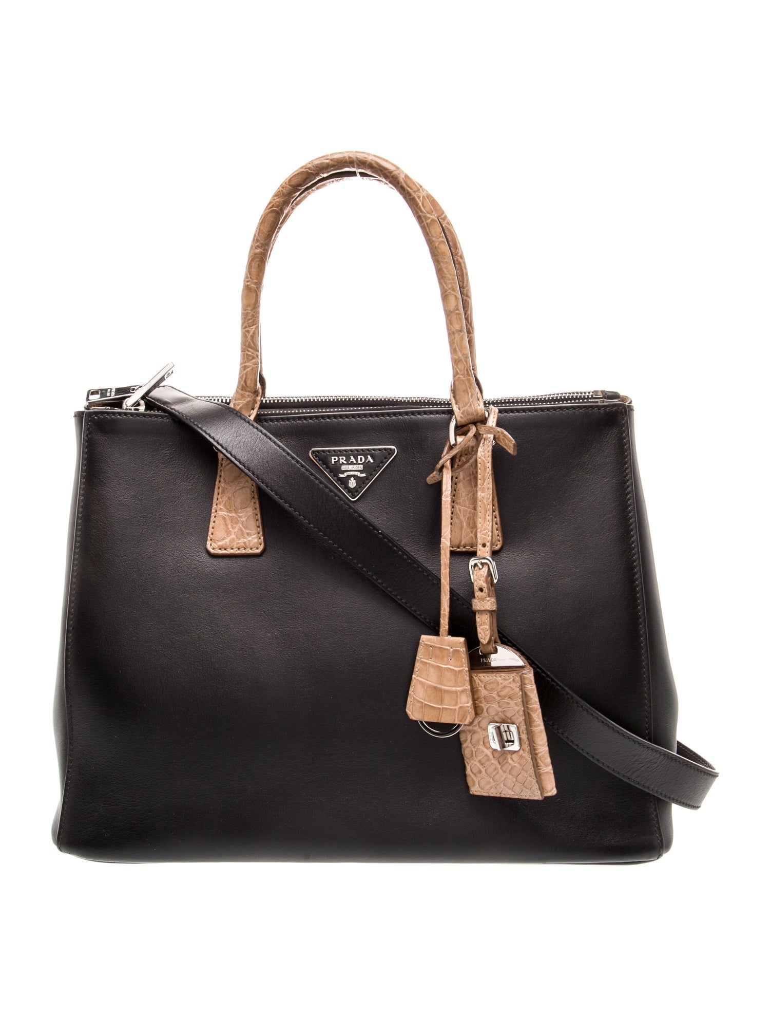 Prada Saffiano Lux Leather Galleria Double Zip Large