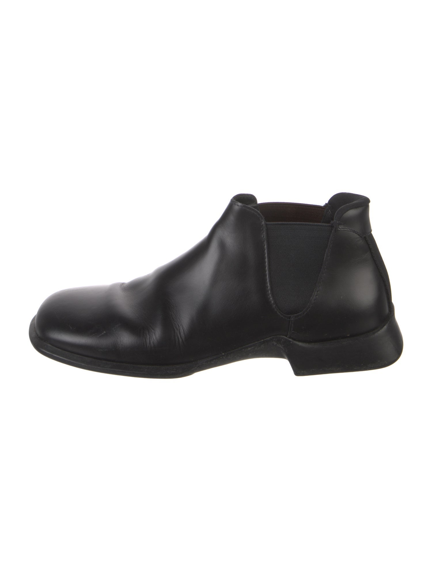 Prada Leather Chelsea Boots