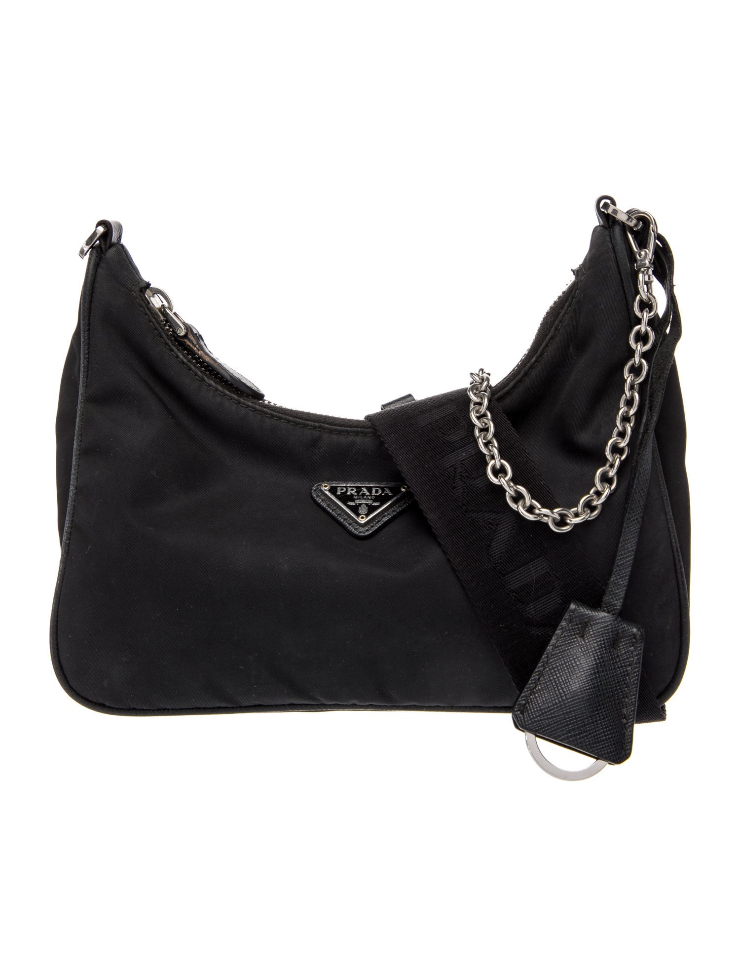 Prada Enameled Metal Triangle Re-Edition 2005