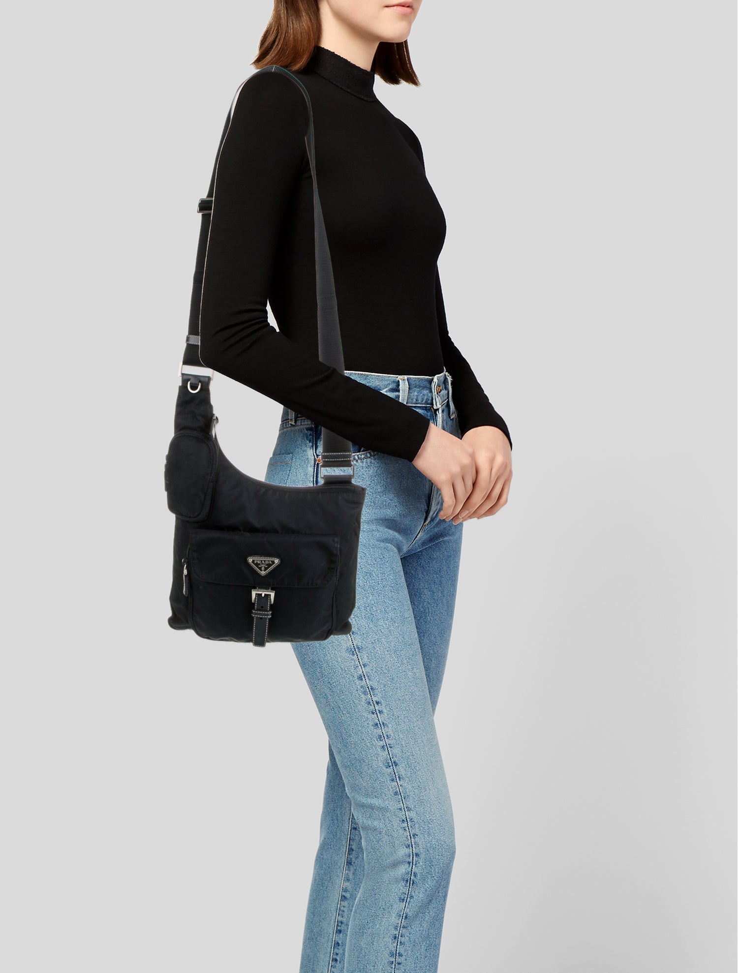 Prada Tessuto Nylon Shoulder Bag