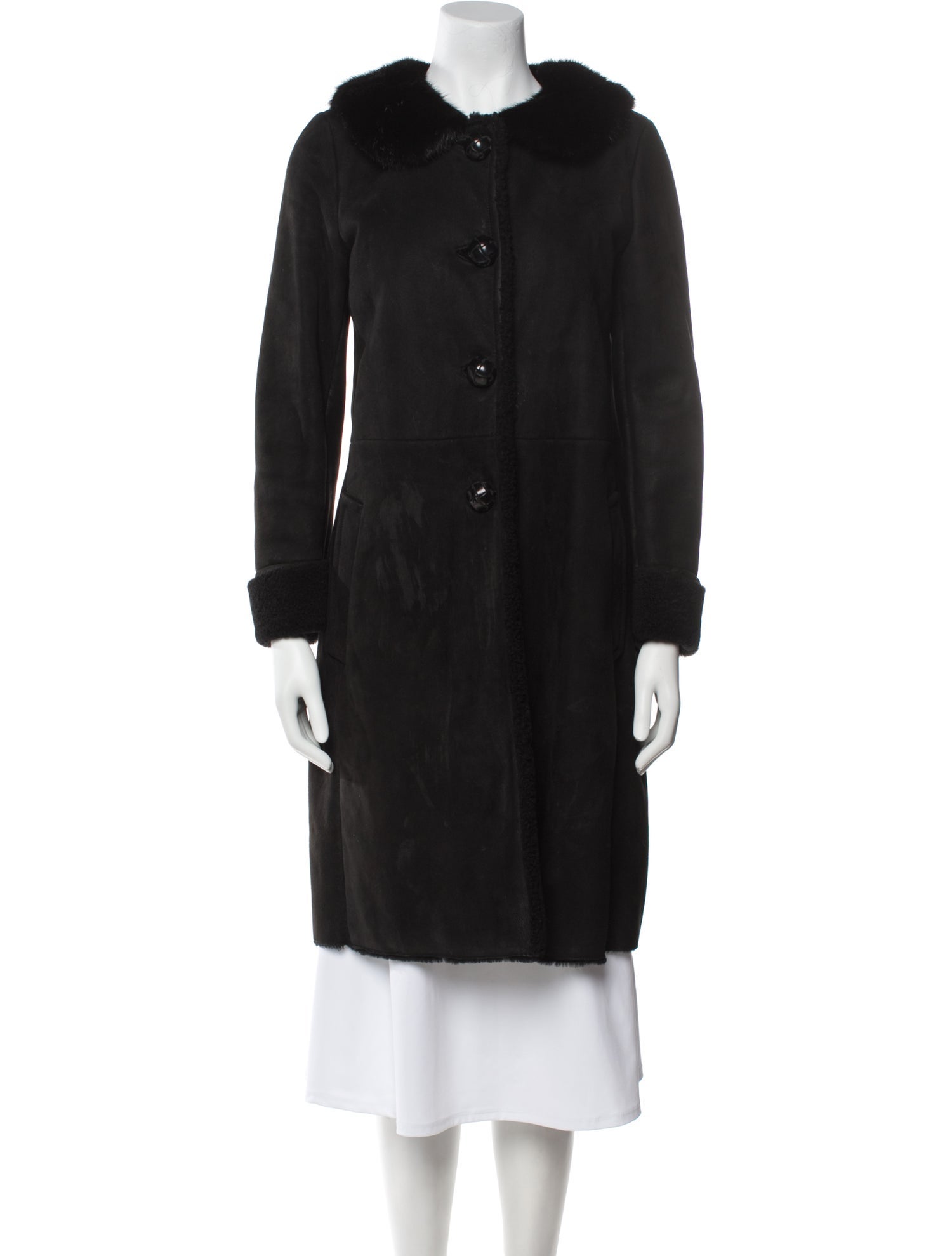 Prada 2016 Shearling Fur Coat