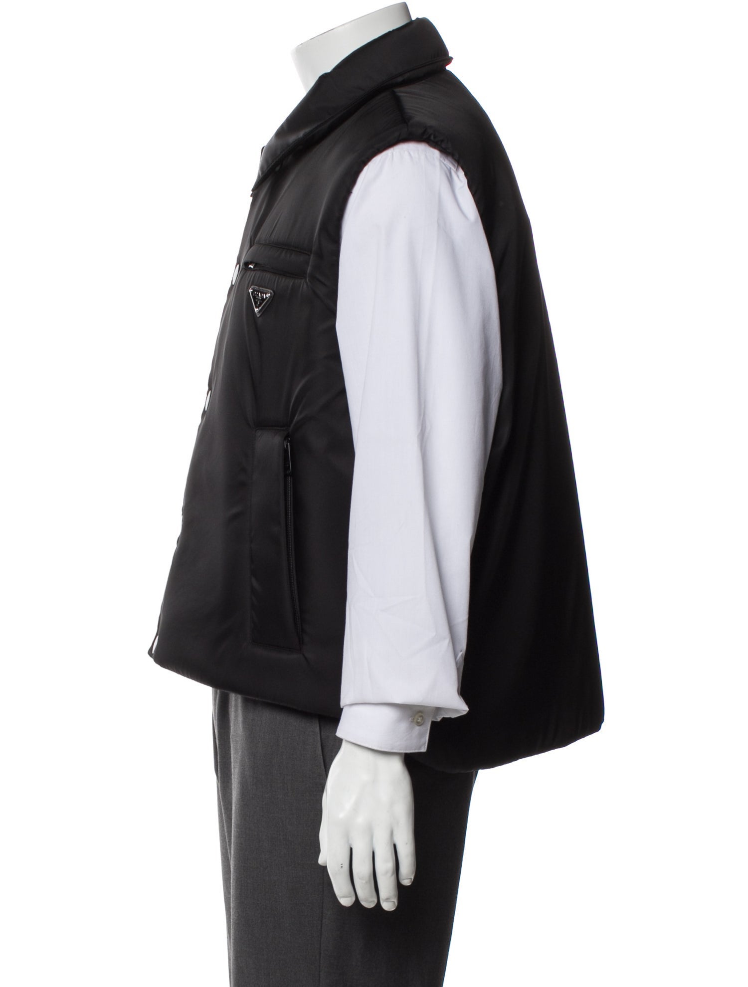 Prada 2018 Enameled Metal Triangle Vest