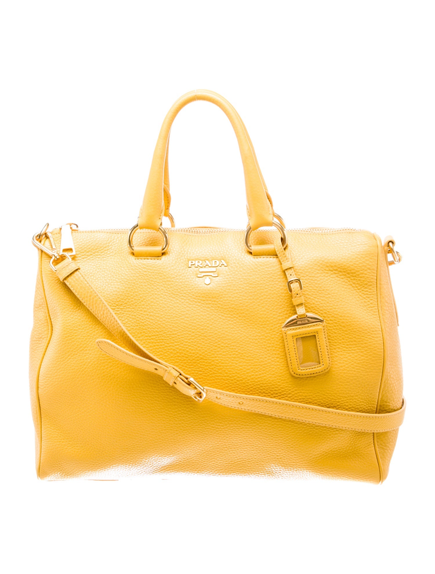 Prada Vitello Daino Leather Top Handle Bag