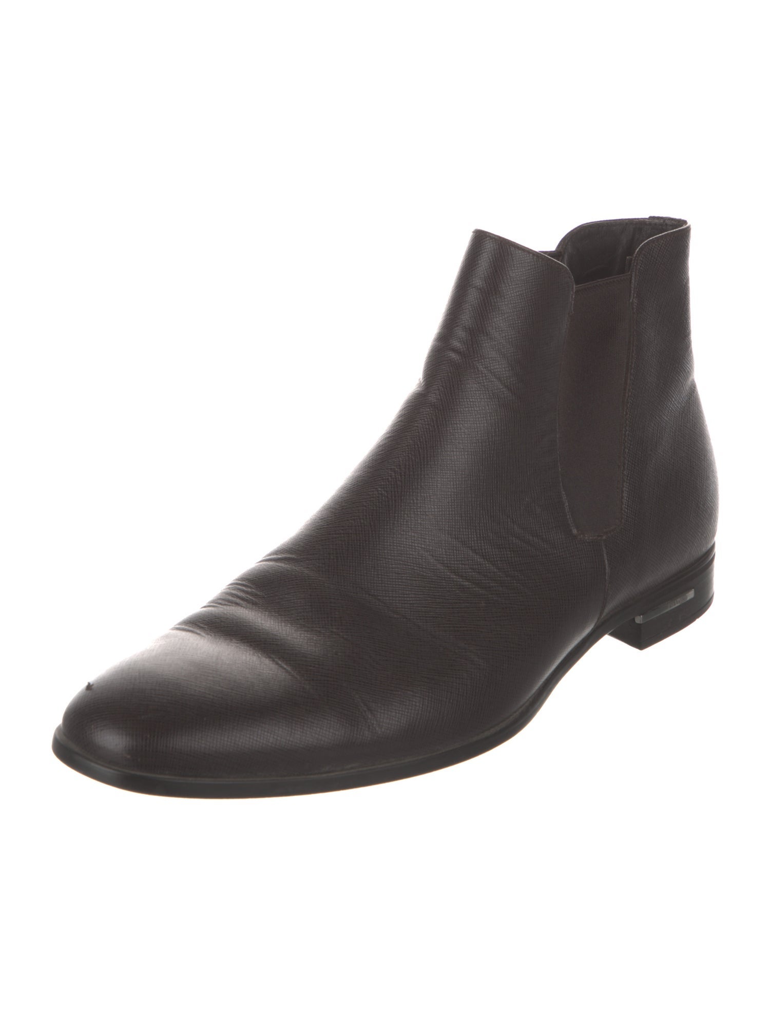 Prada Leather Chelsea Boots