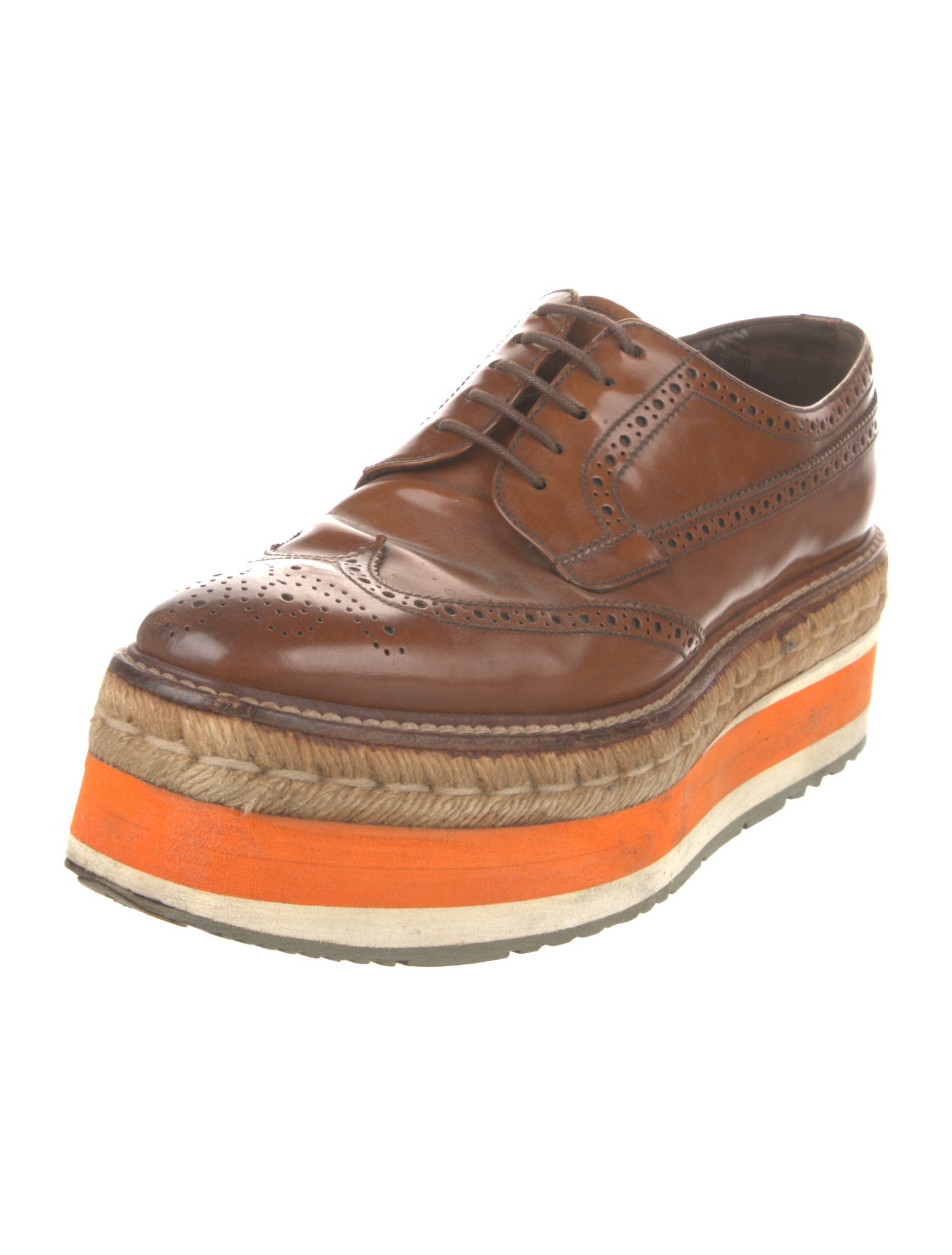 Prada Leather Oxfords