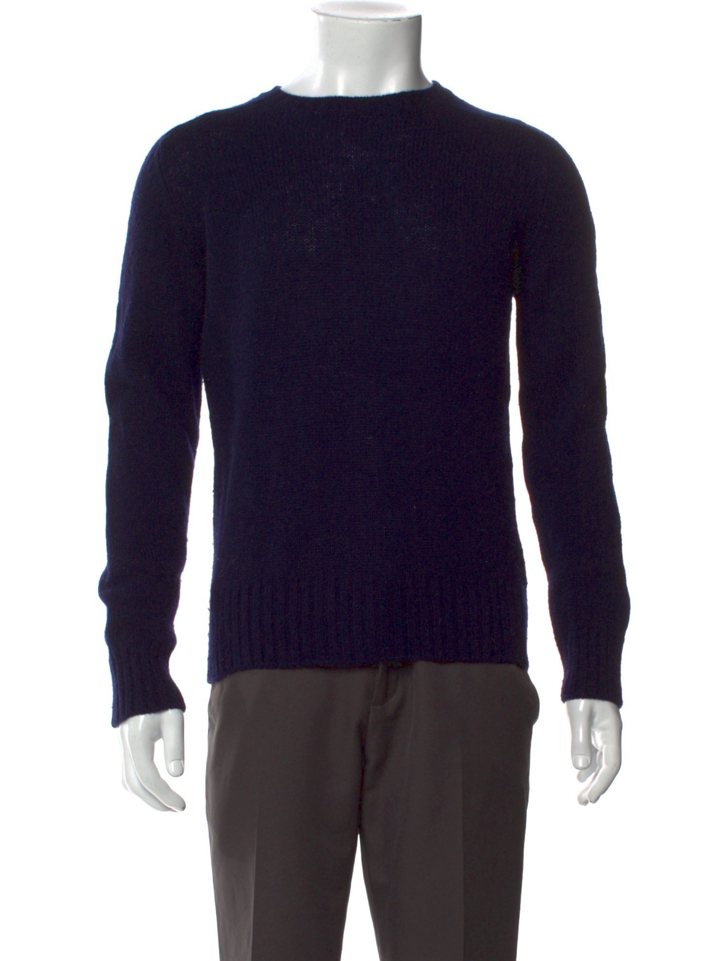 Prada Virgin Wool Crew Neck Pullover