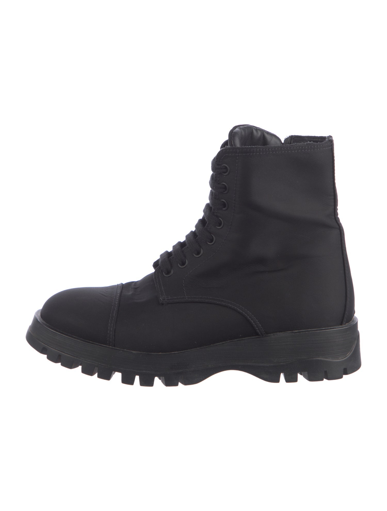 Prada Nylon Combat Boots