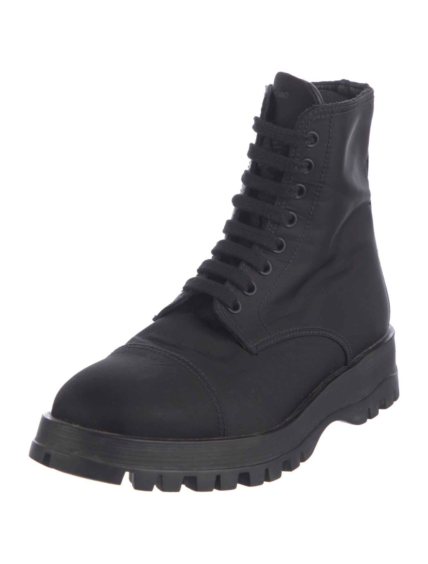 Prada Nylon Combat Boots
