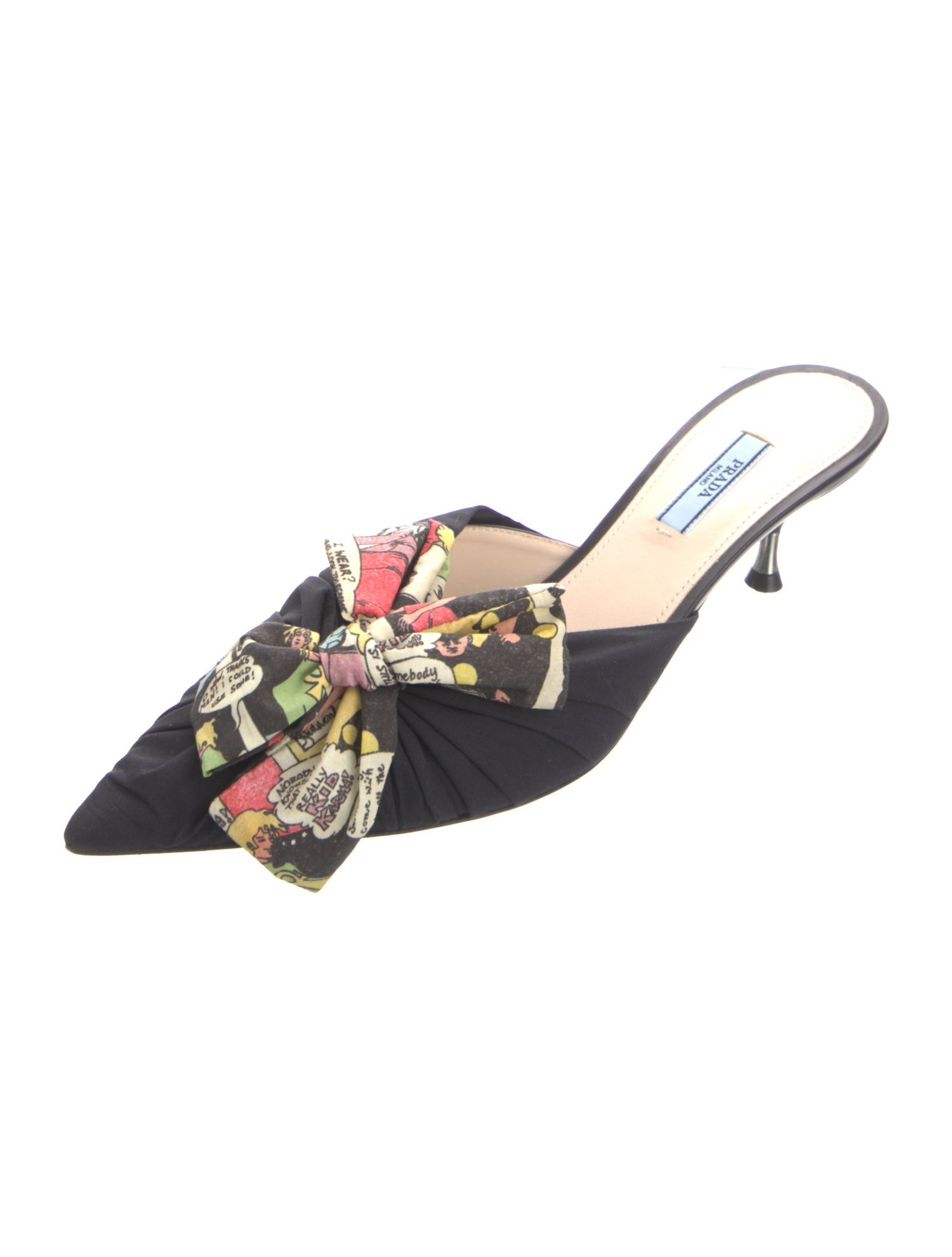 Prada Bow Accents Mules