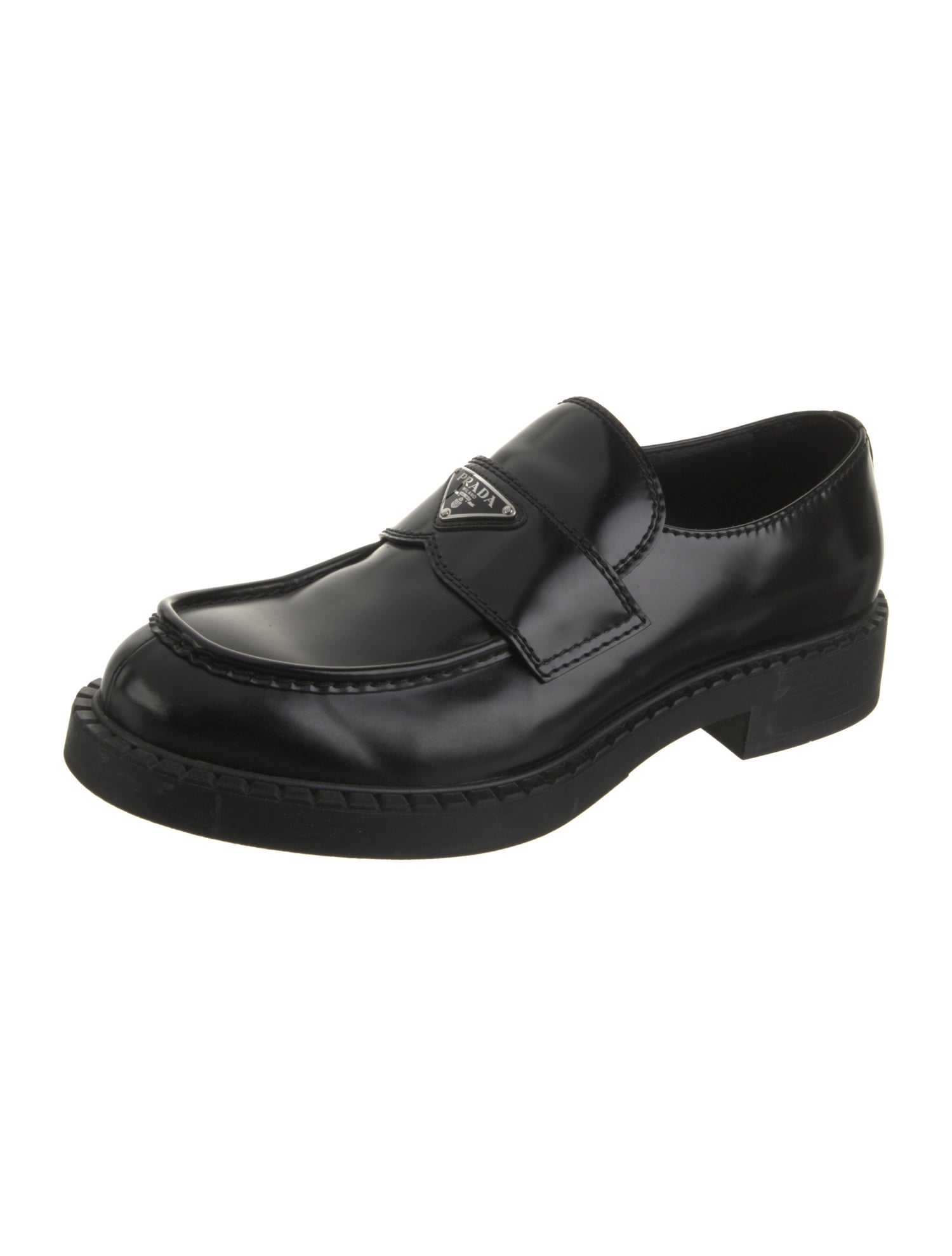 Prada Leather Dress Loafers