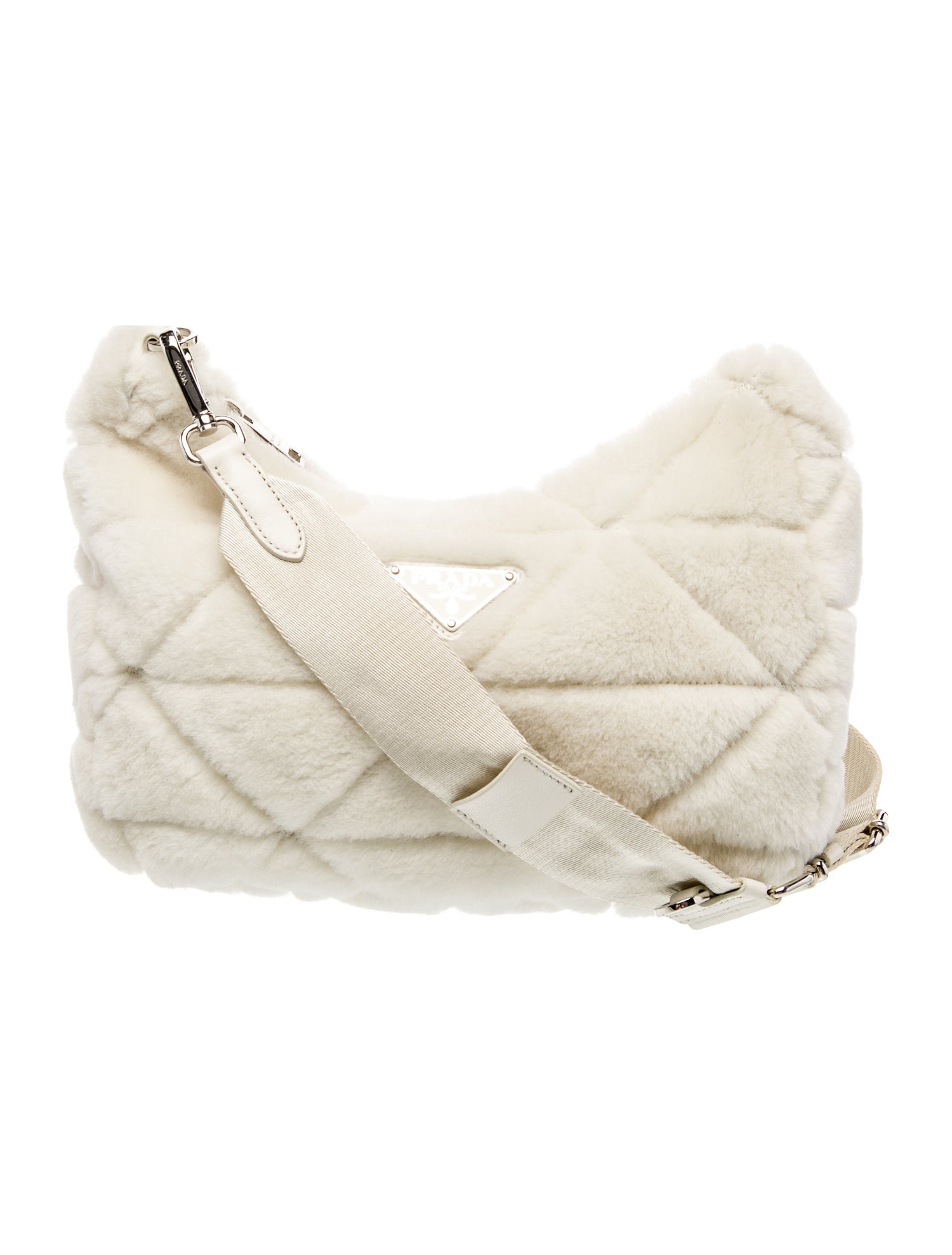 Prada Enameled Metal Triangle Re-Edition 2000