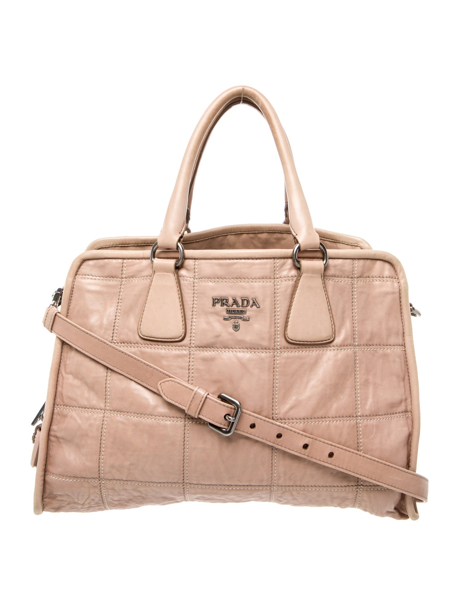 Prada Quilted Nappa Leather Quilted Tote