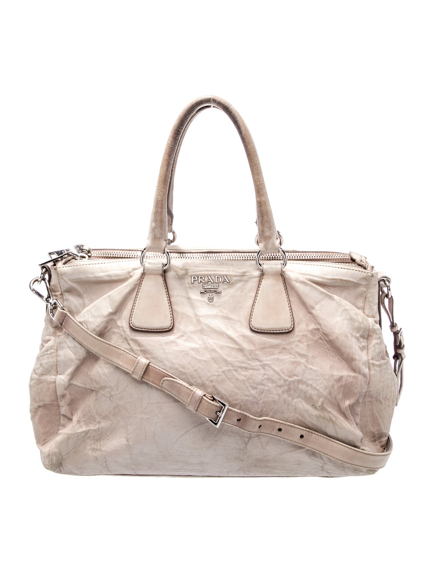 Prada Leather Top Handle Bag