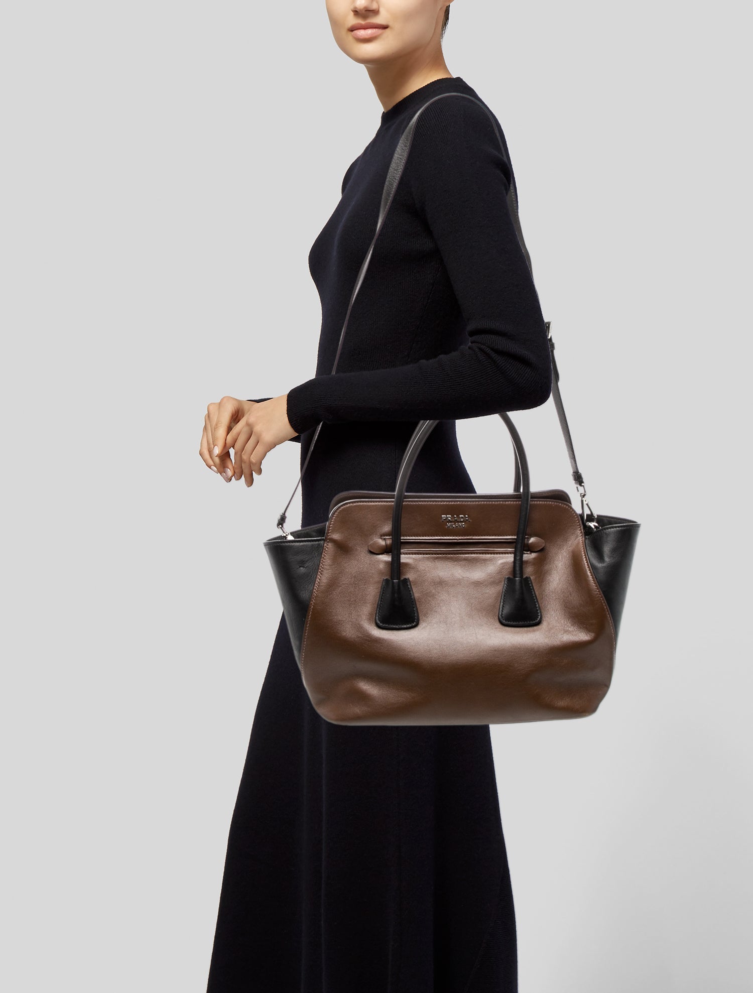 Prada Signature Top Handle Bag