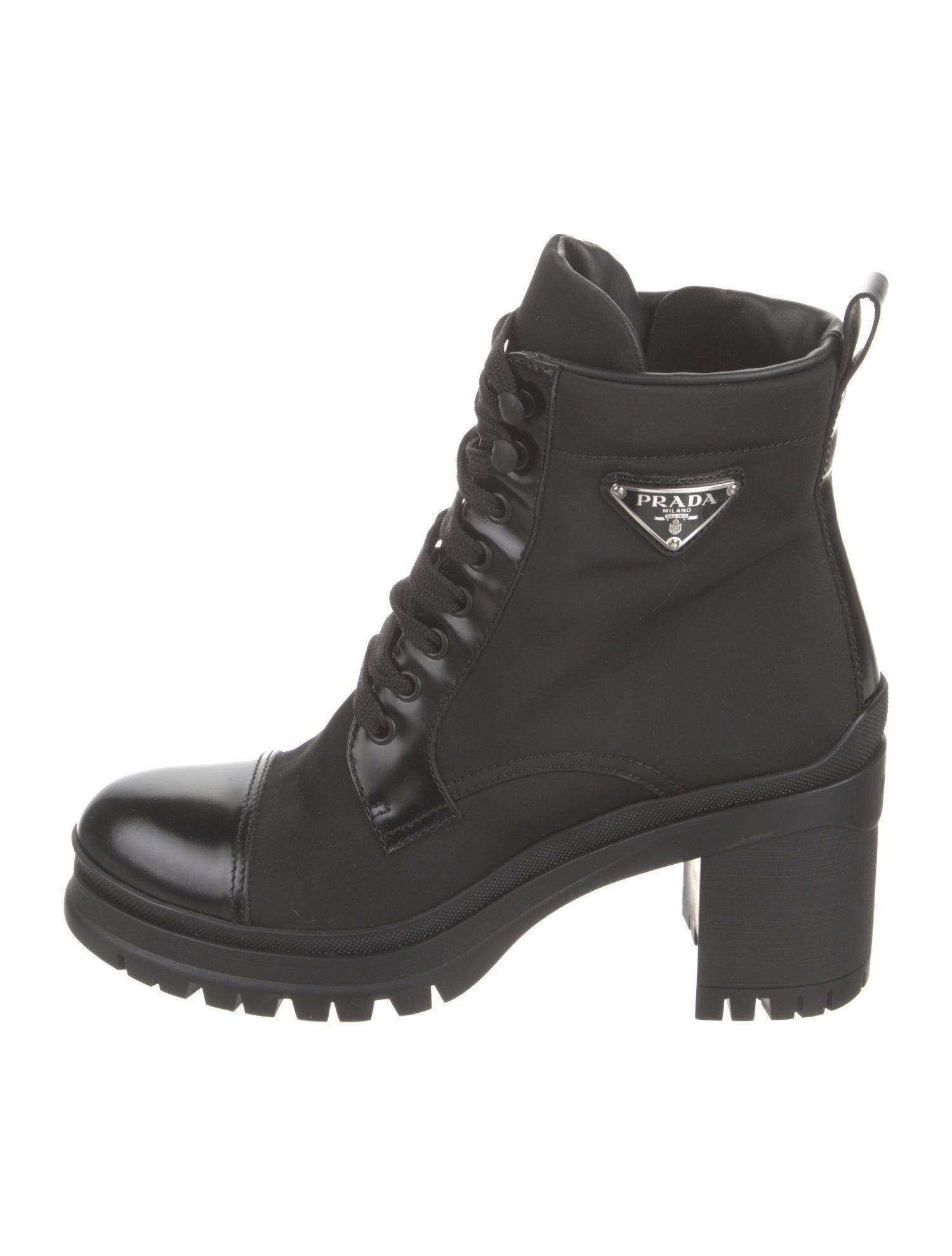 Prada Nylon Combat Boots