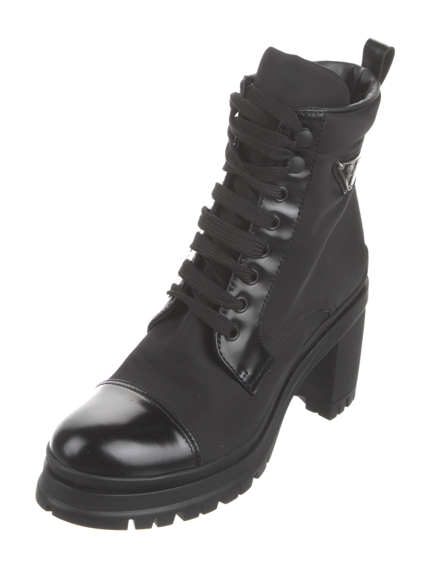 Prada Nylon Combat Boots