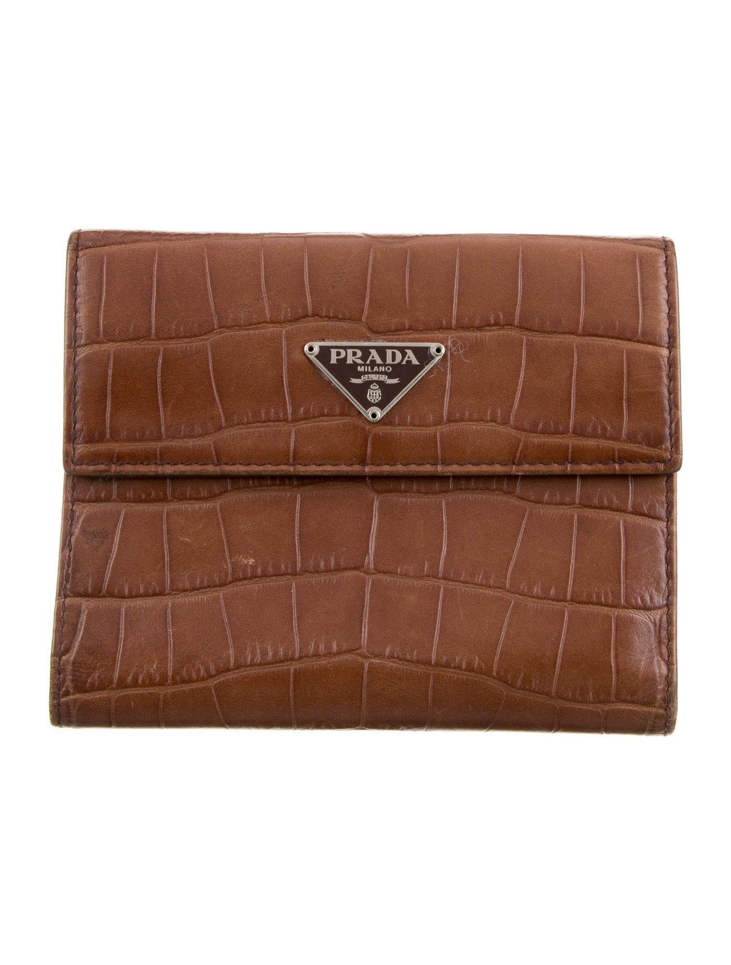 Prada Embossed Leather Wallet
