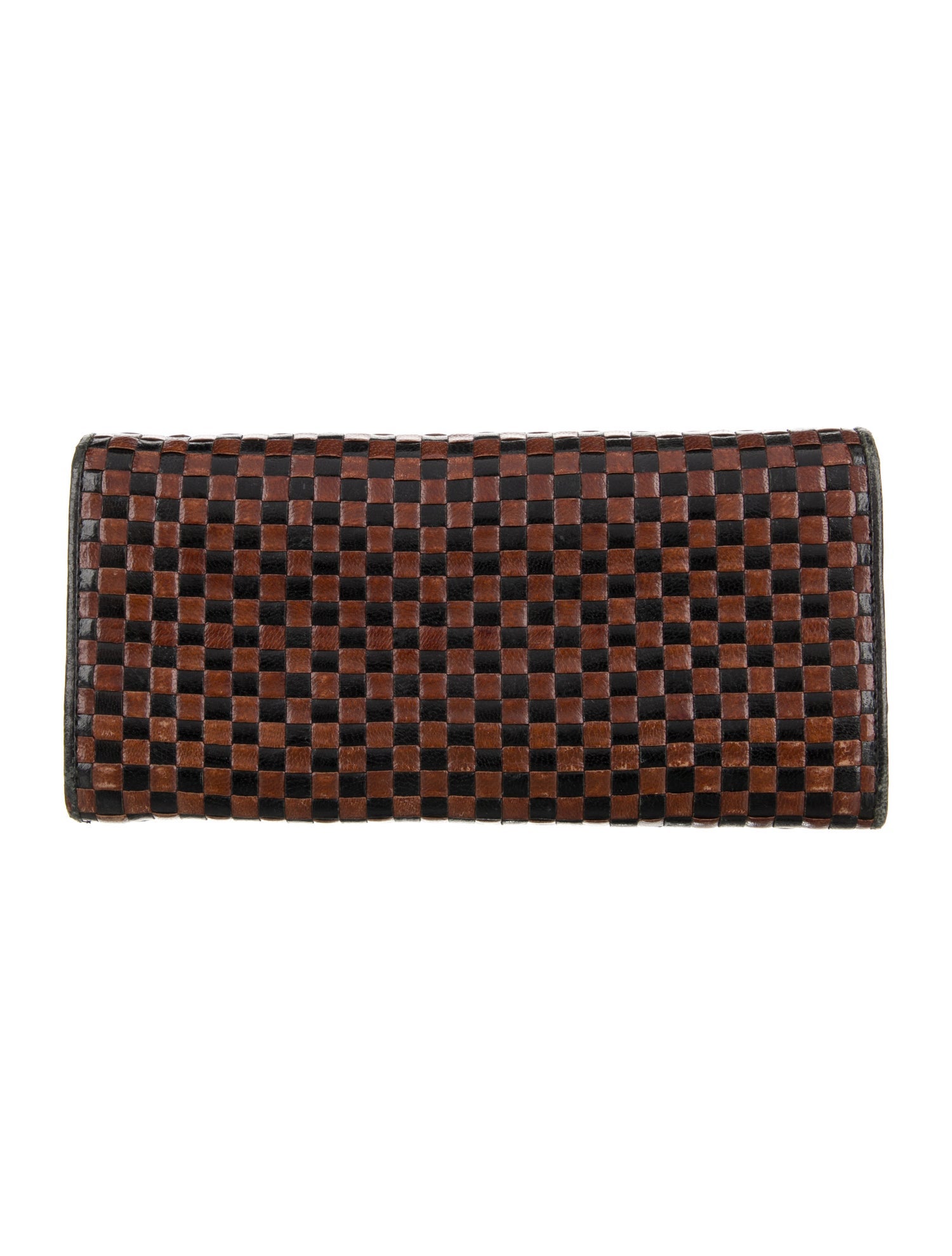 Prada Madras Leather Continental Wallet
