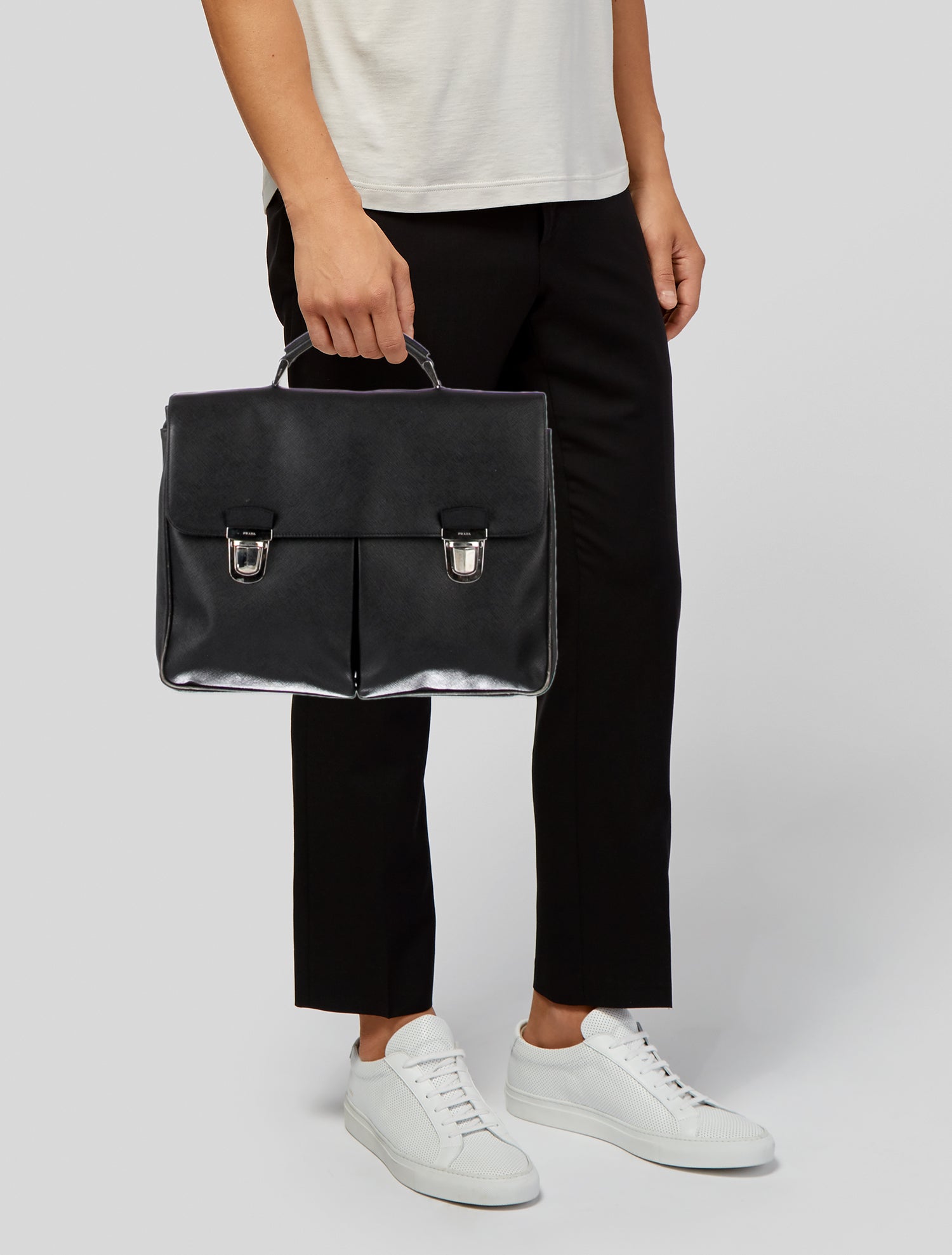 Prada Saffiano Leather Briefcase