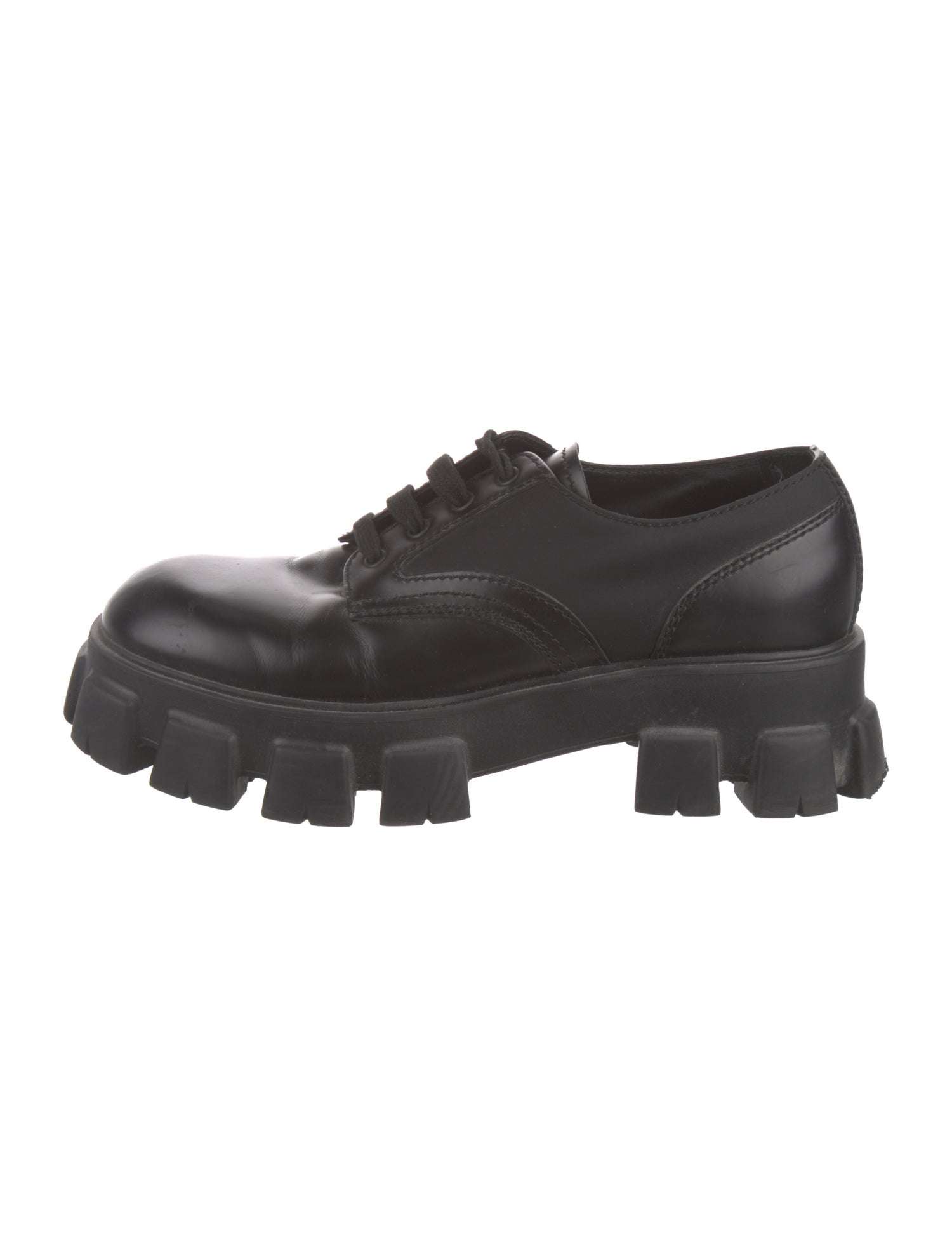 Prada Leather Derby Shoes