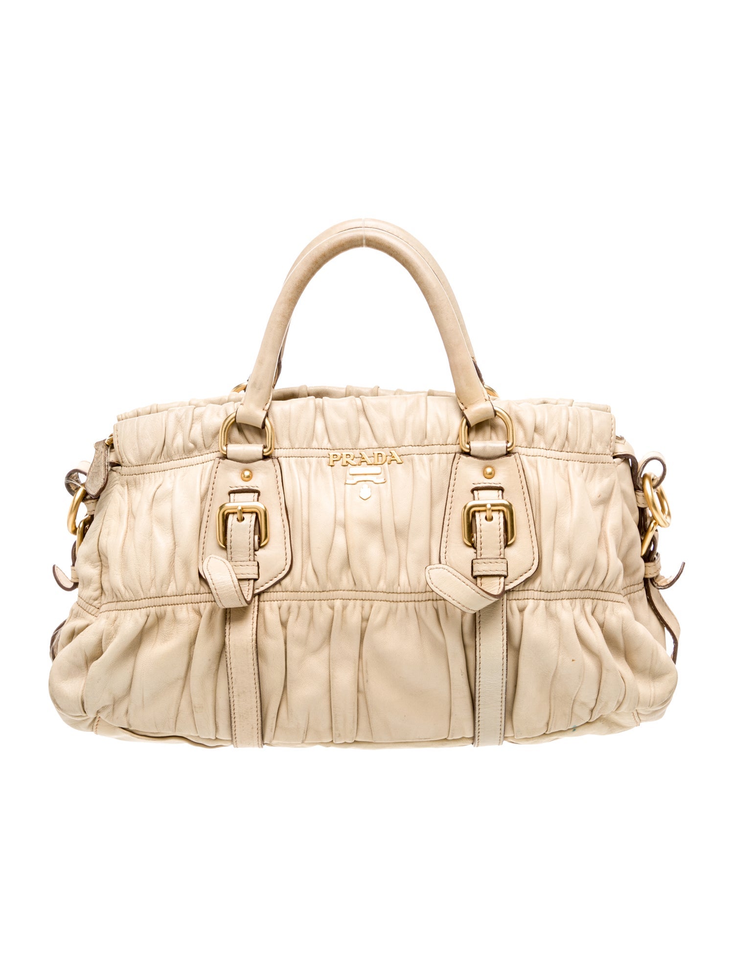 Prada Nappa Gaufre Leather Top Handle Bag